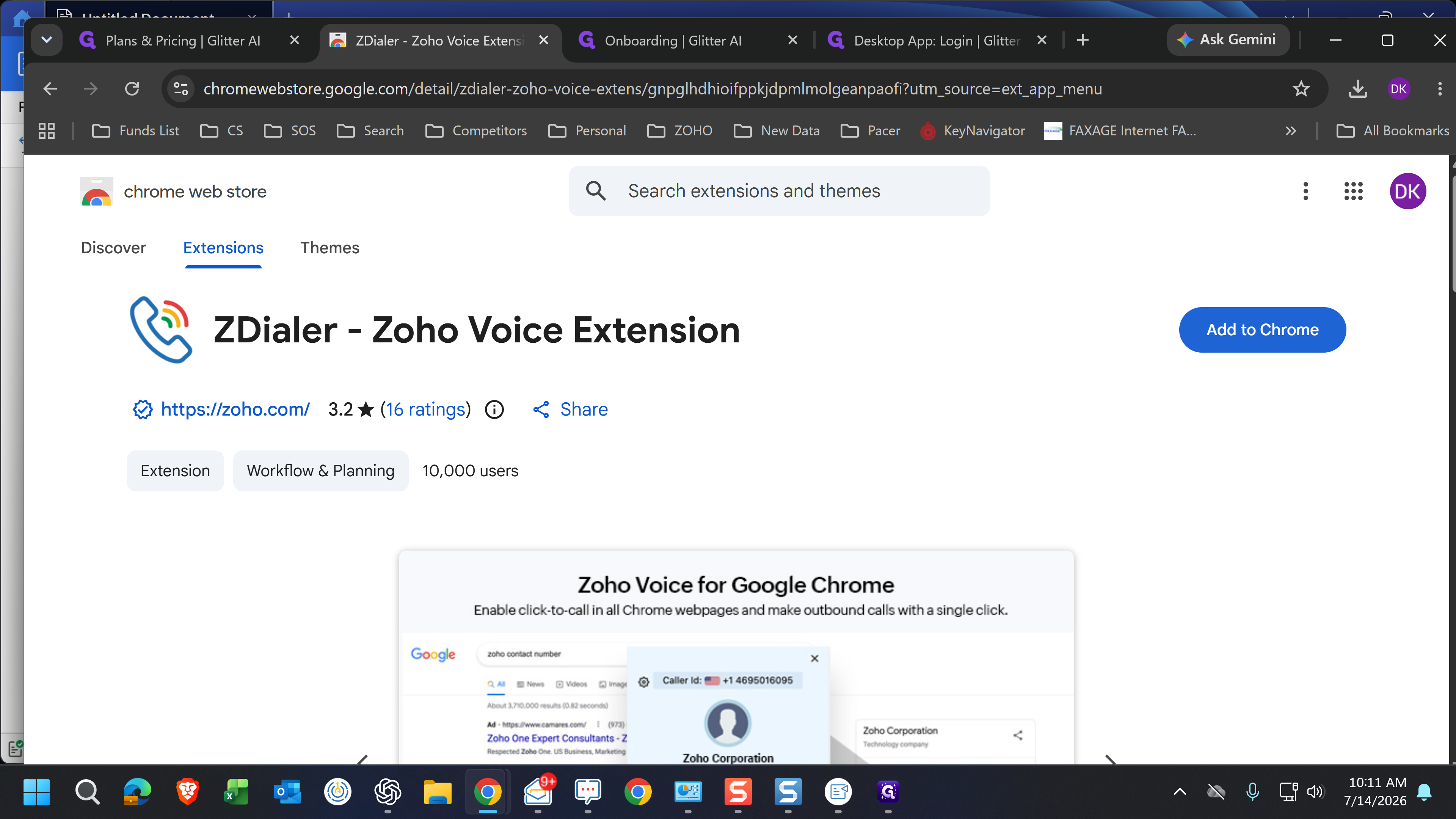 Step #4: Click Add to Chrome.