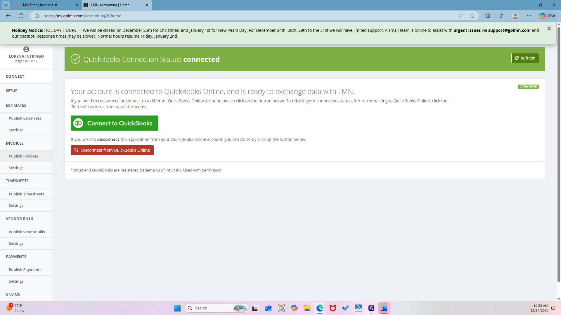 Step #21: Click on "Publish Invoices"