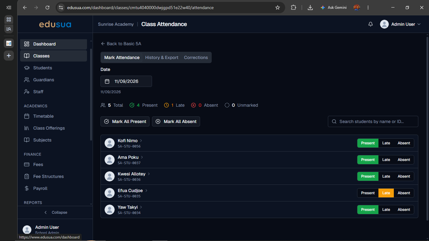 Step #6: Click Dashboard in the left sidebar navigation.