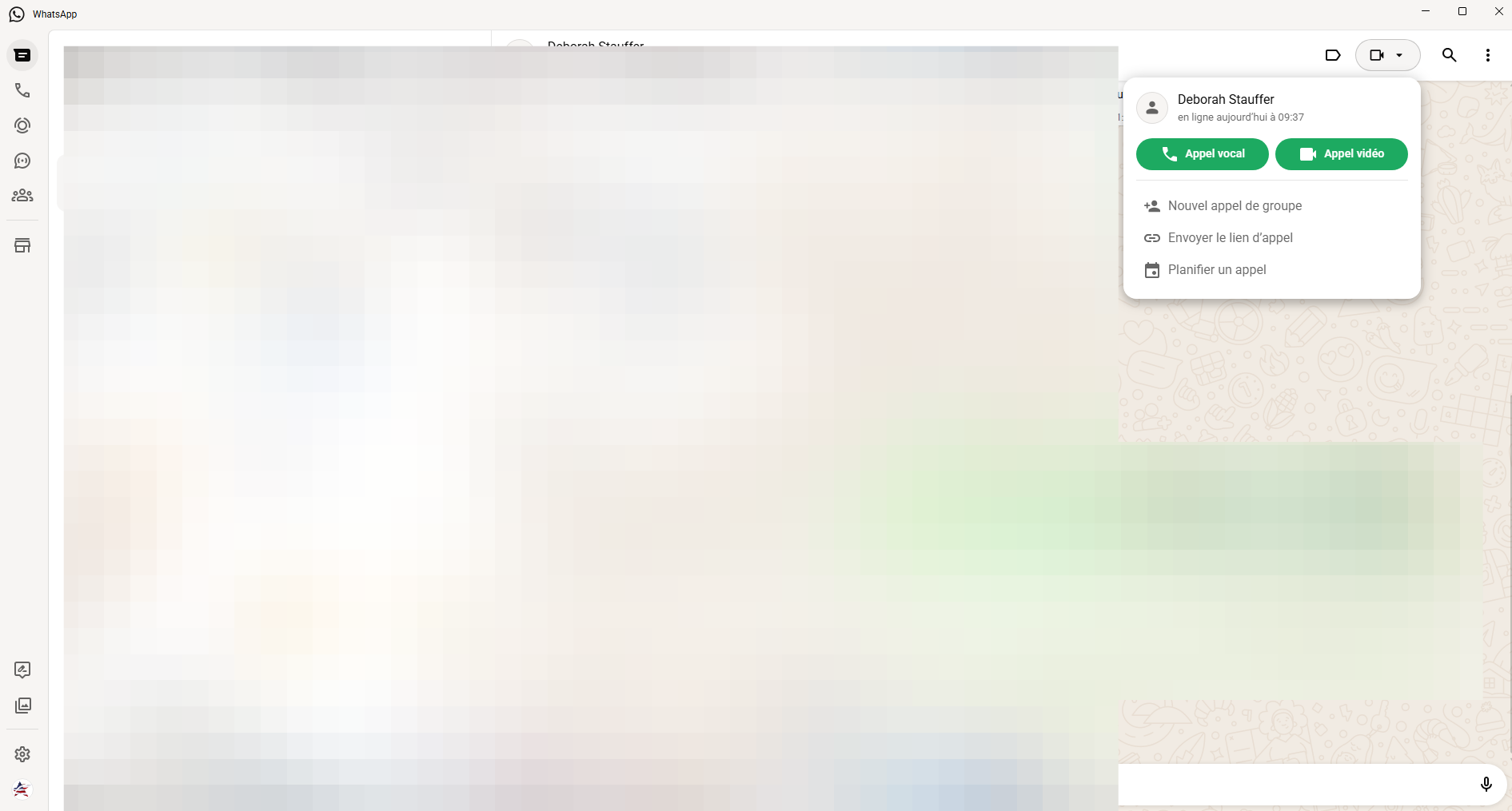 Step #11: Cliquez ici, puis sur "appel vocal"