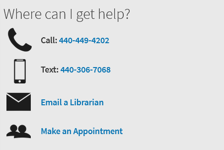 Step #11: If you have questions, reach out to one of our Librarians. Information can be found on Ursearc's home screen.