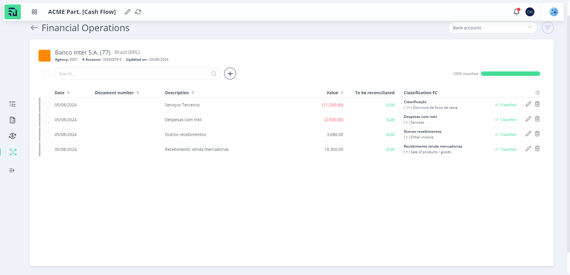 Step #4: Clique em adicionar para criar um lançamento manual