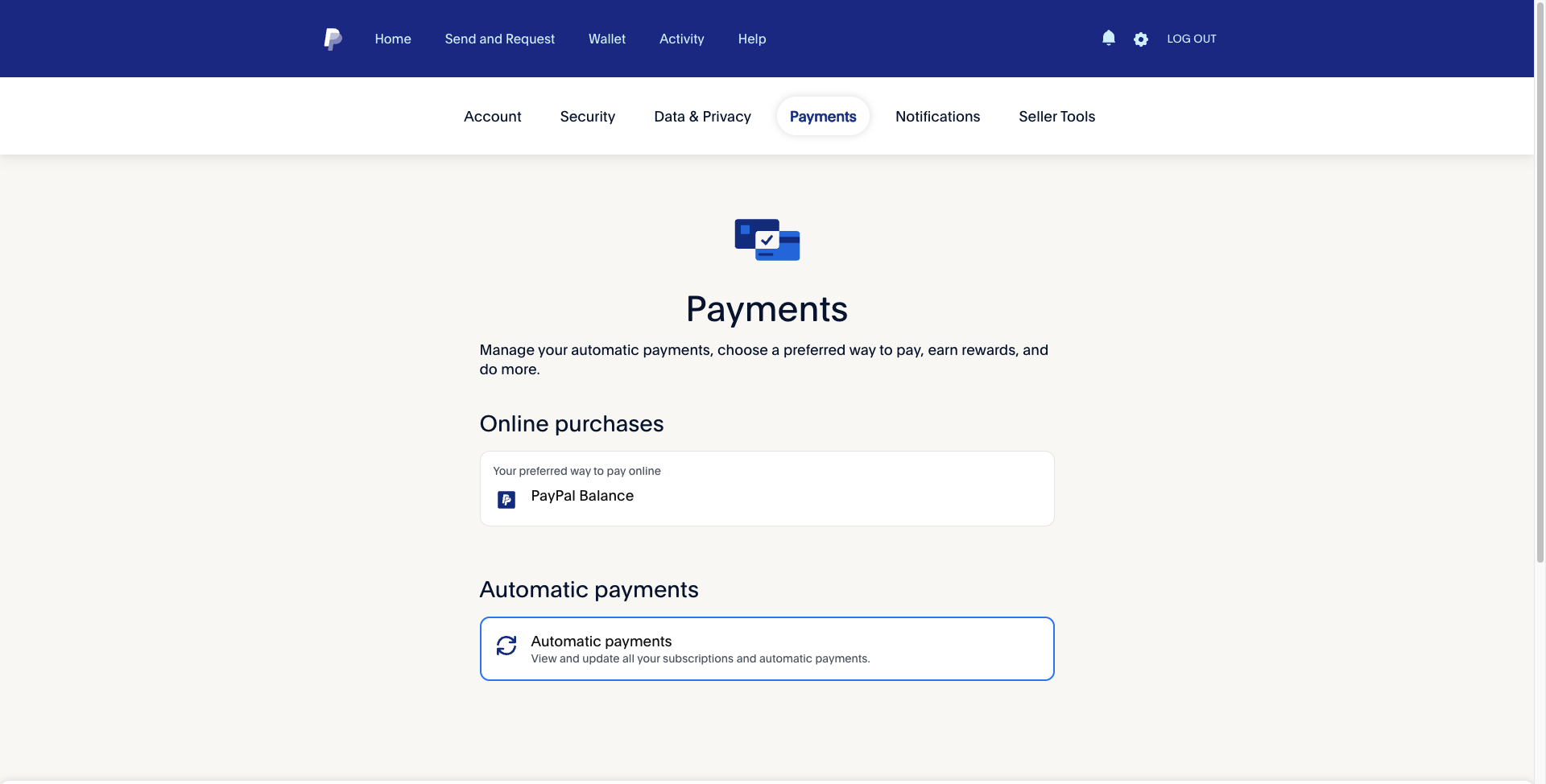 Step #7: Klik "Automatic payments"