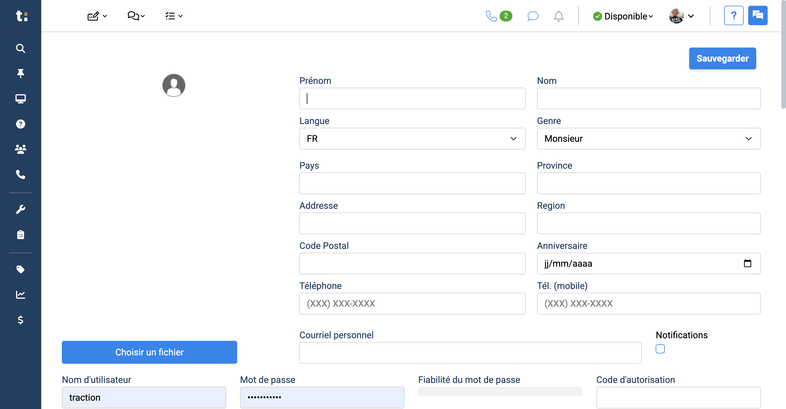 Step #4: Entrez le prénom et le nom du nouvel utilisateur