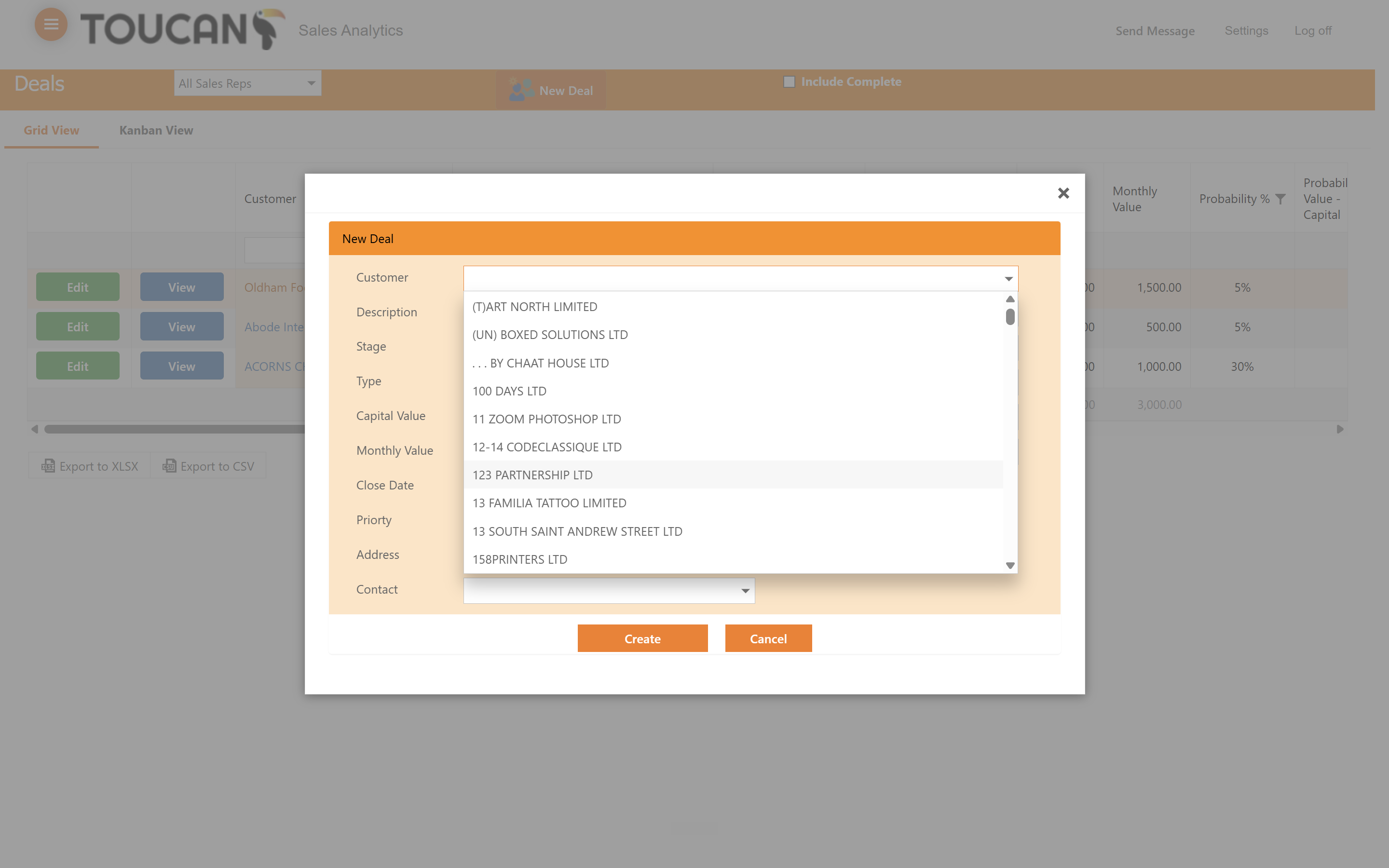 Step #14: Select the relevant company.