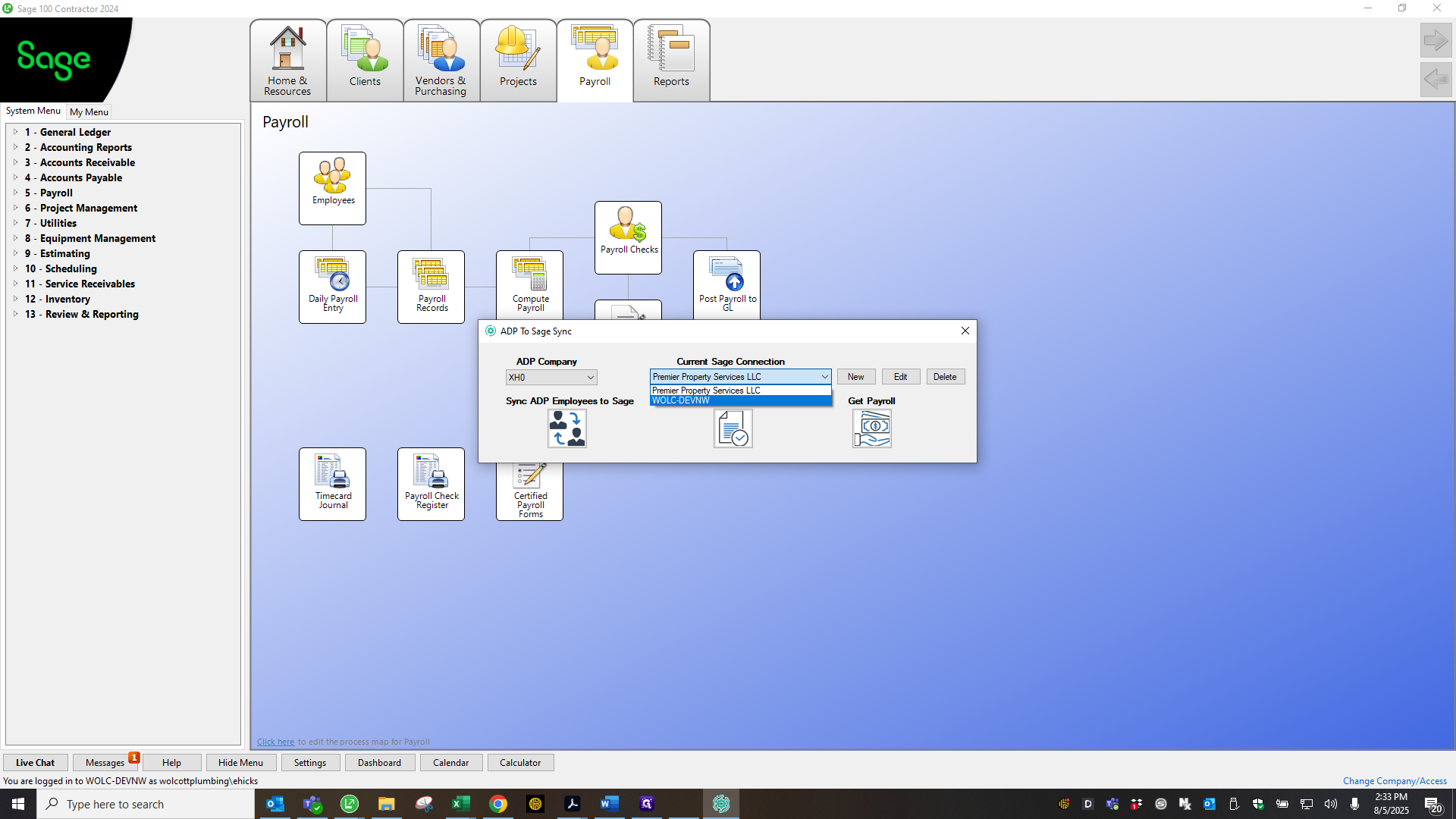 Step #30: Click on "WOLC - DEVNW"
