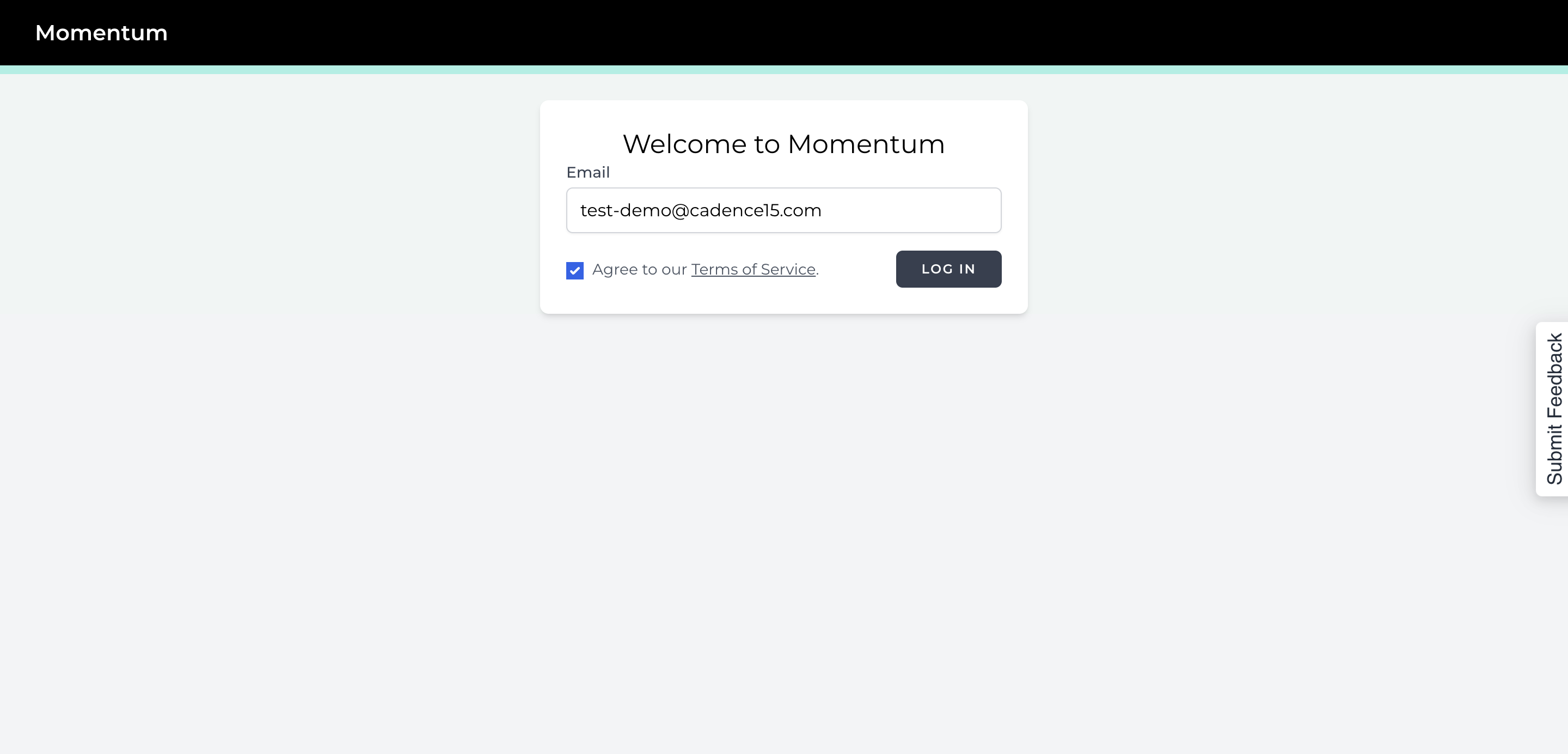 Step #4: Click on "LOG IN"