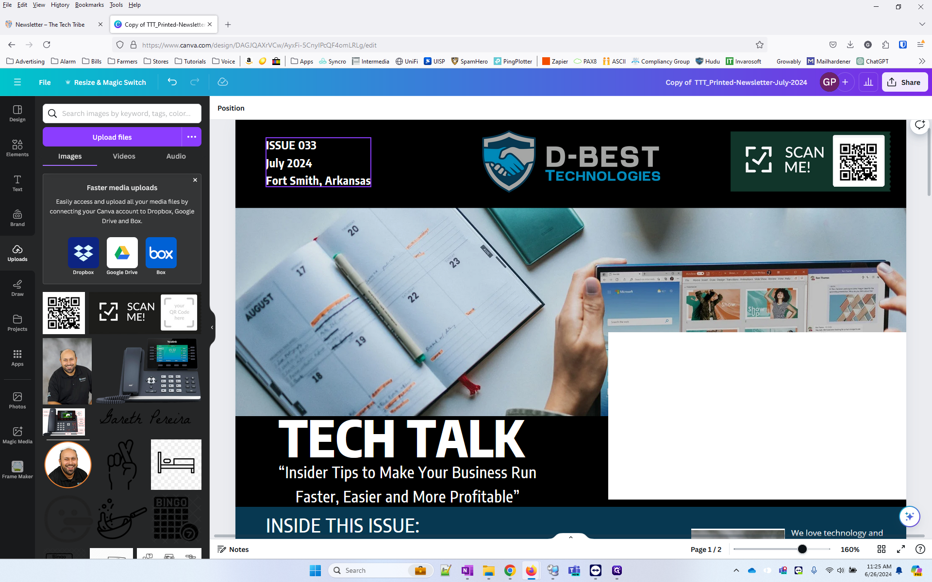 Step #35: Next, we need to copy the header to the 2nd page. Highlight the first box and hold SHIFT>