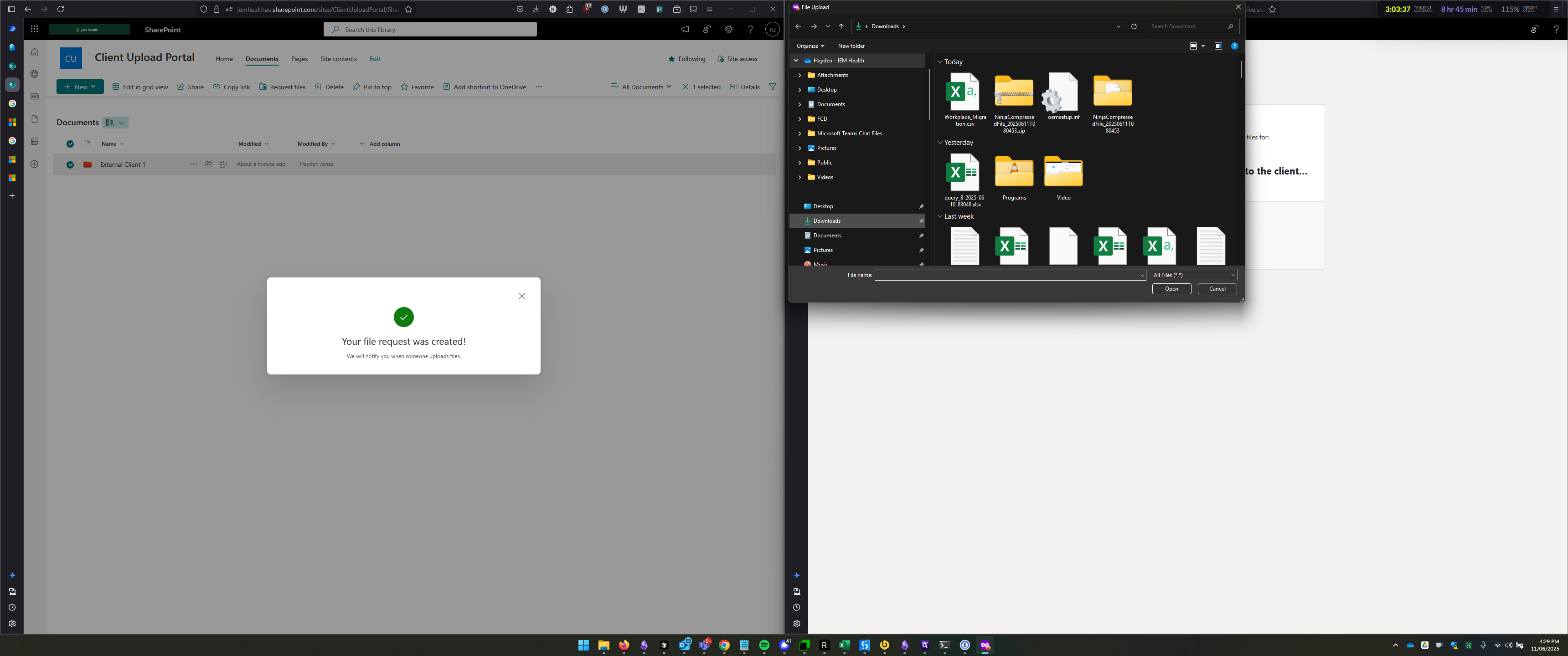 Step #16: Click on "↓ Downloads"