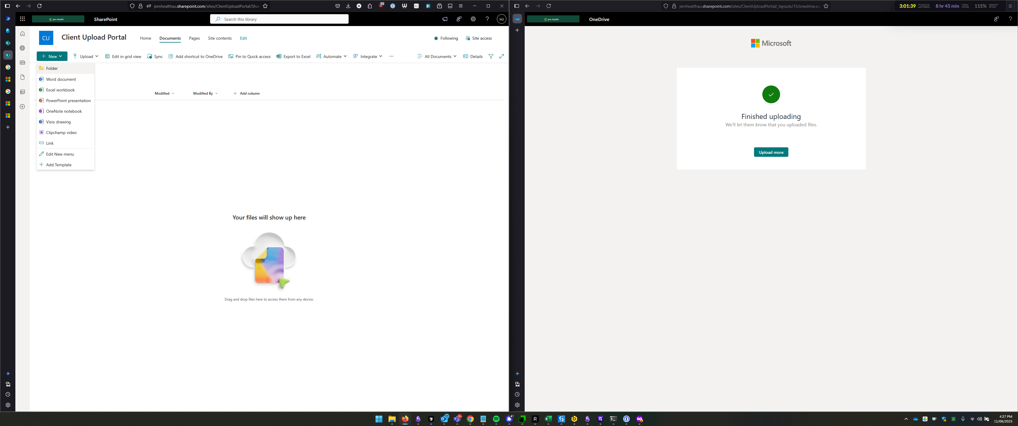 Step #2: Click on "Folder"