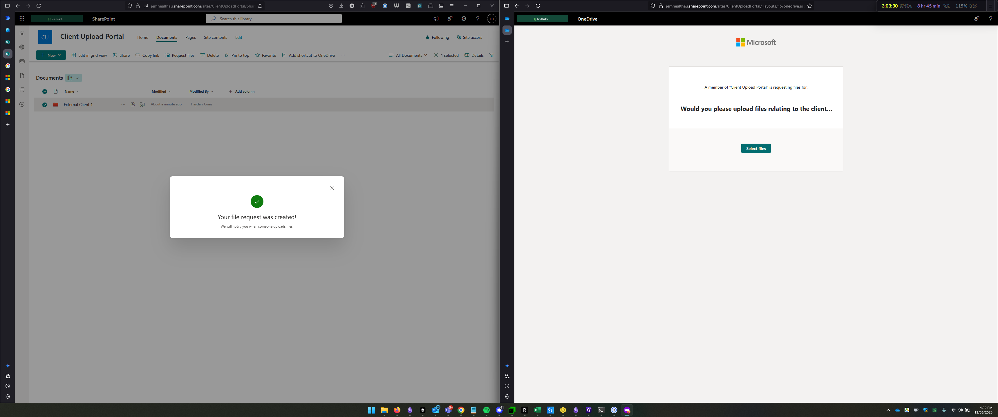 Step #15: Click on "Select files"