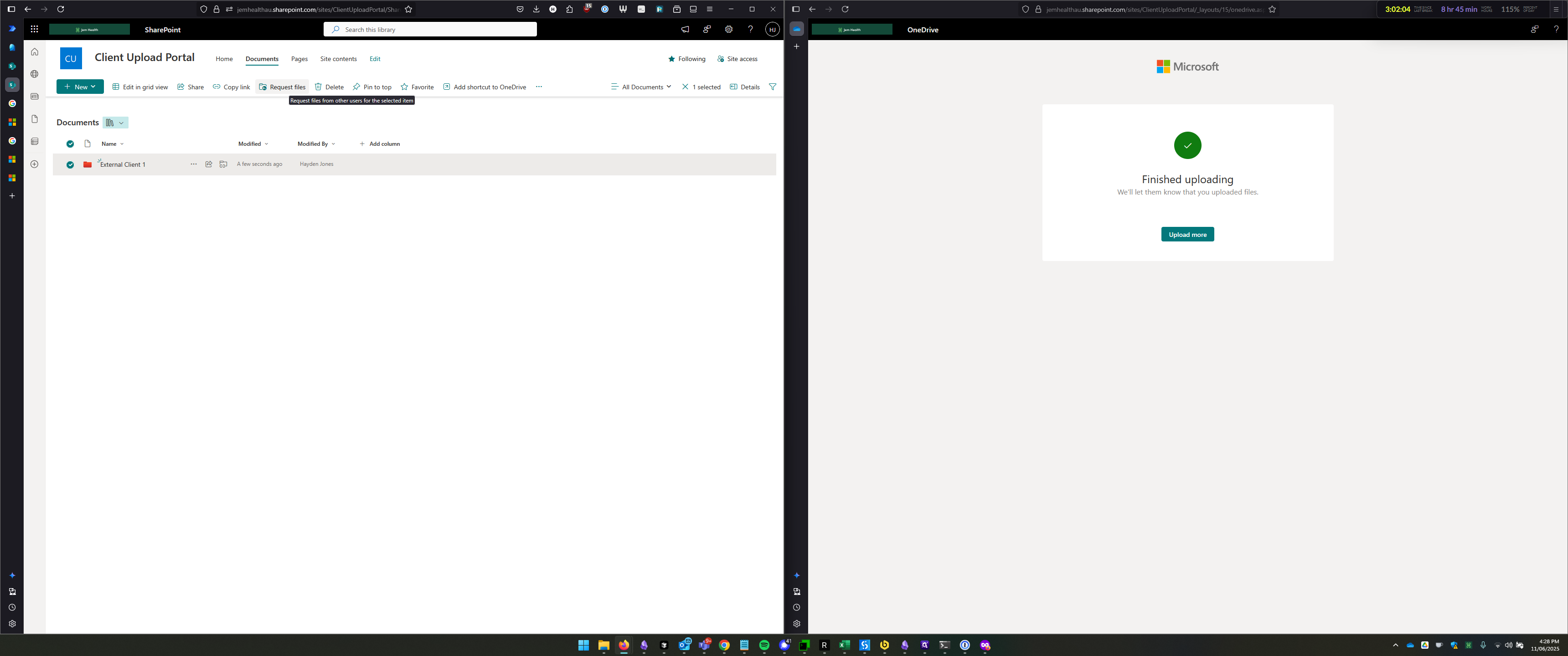 Step #7: Click on "files"
