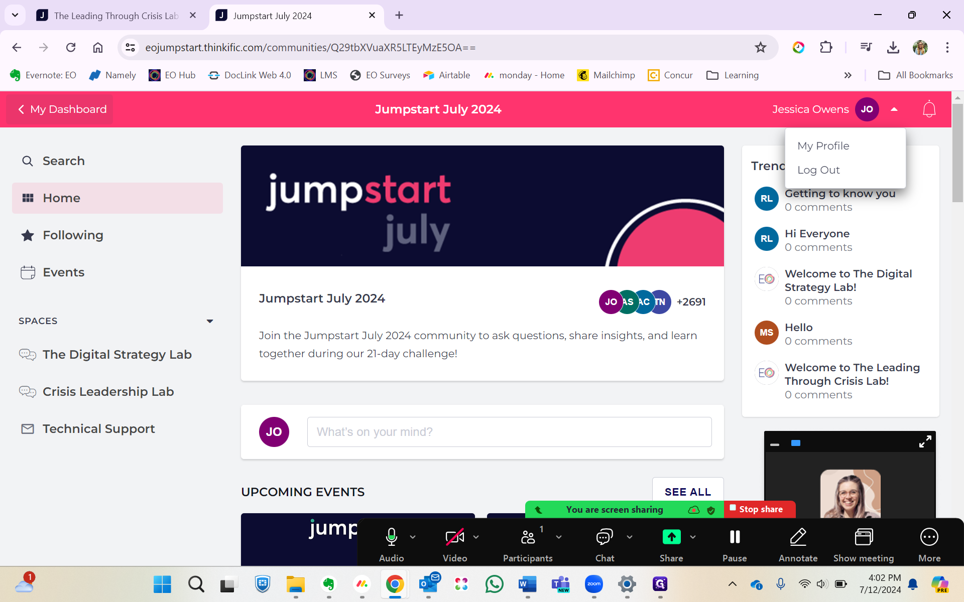 Step #17: Click on "< My Dashboard"