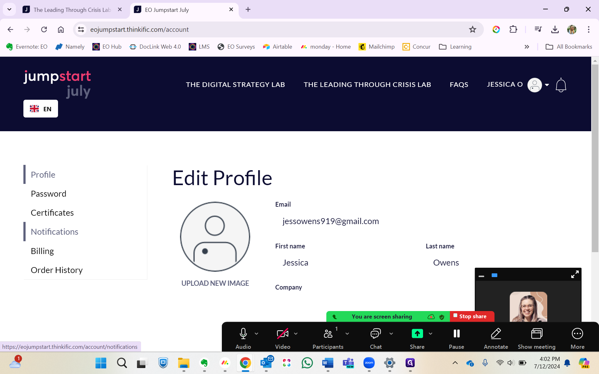 Step #20: Click on "Notifications"