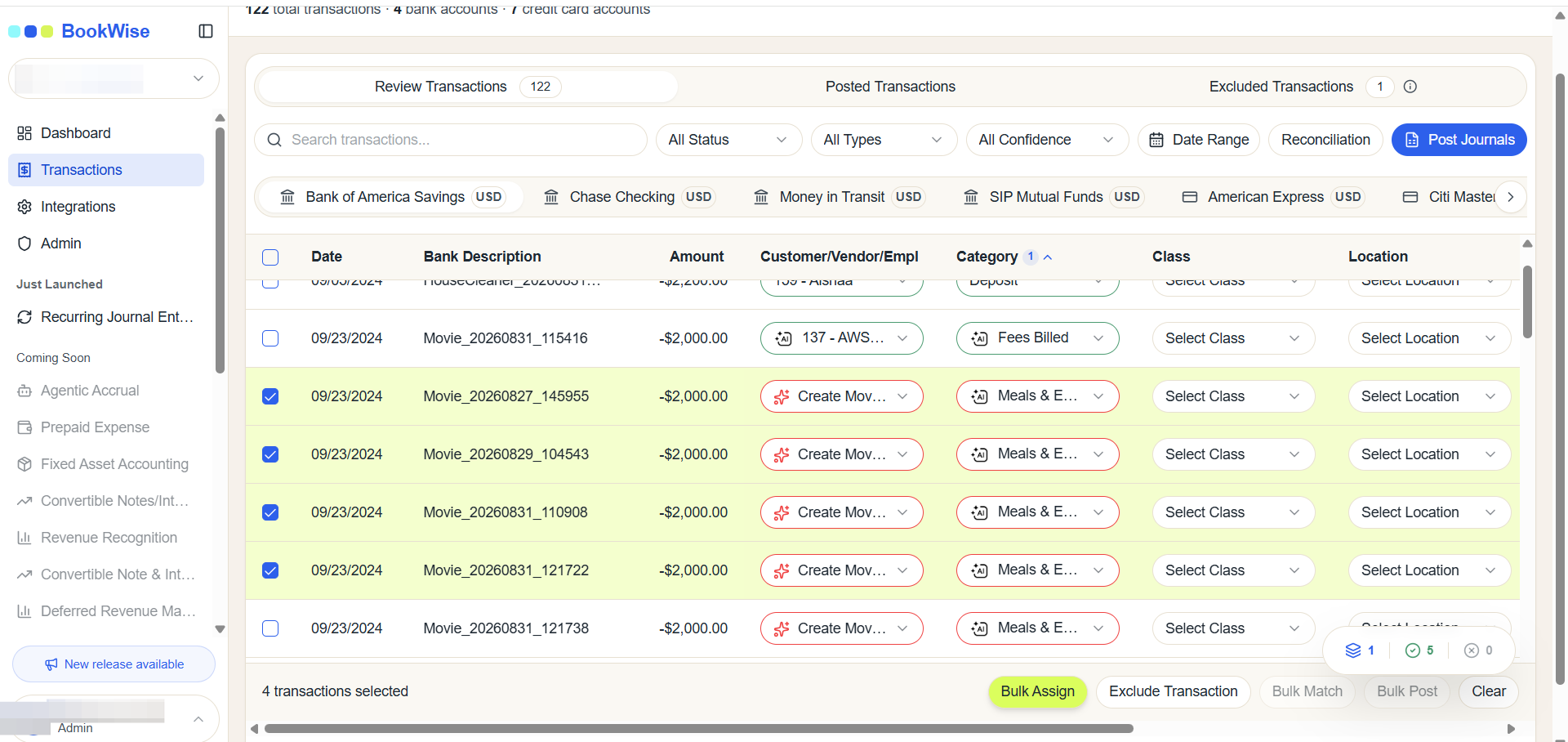 Step #2: Click on "Bulk Assign" button