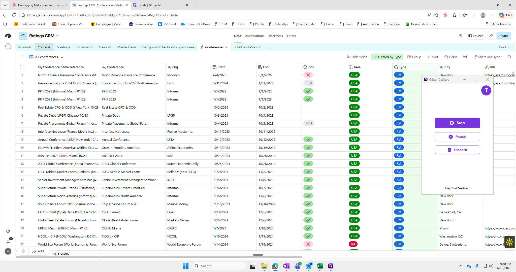 Step #5: In Airtable, navigate to your Contacts table.