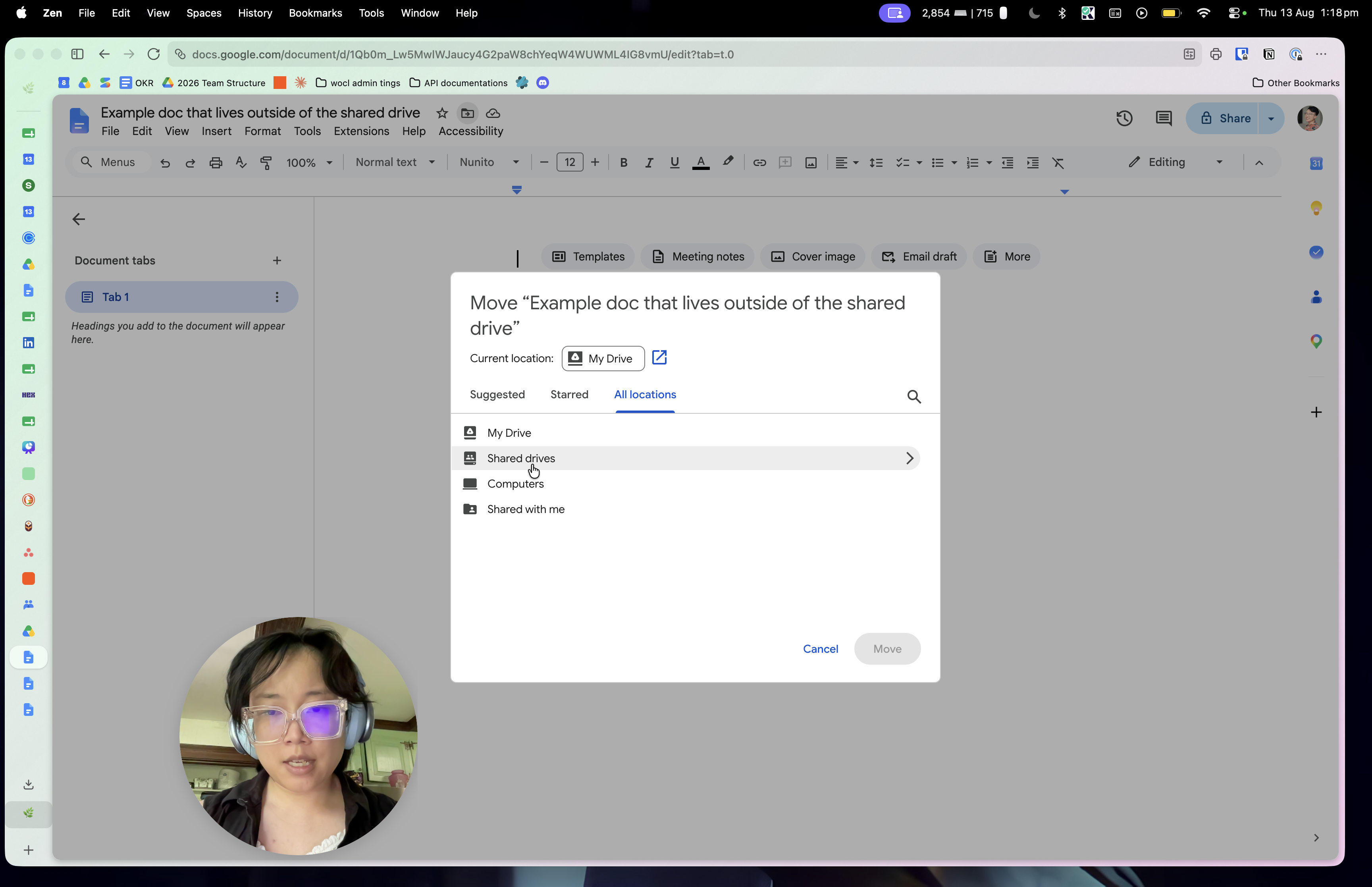 Step #13: Click Shared drives to view all drives you have access to.