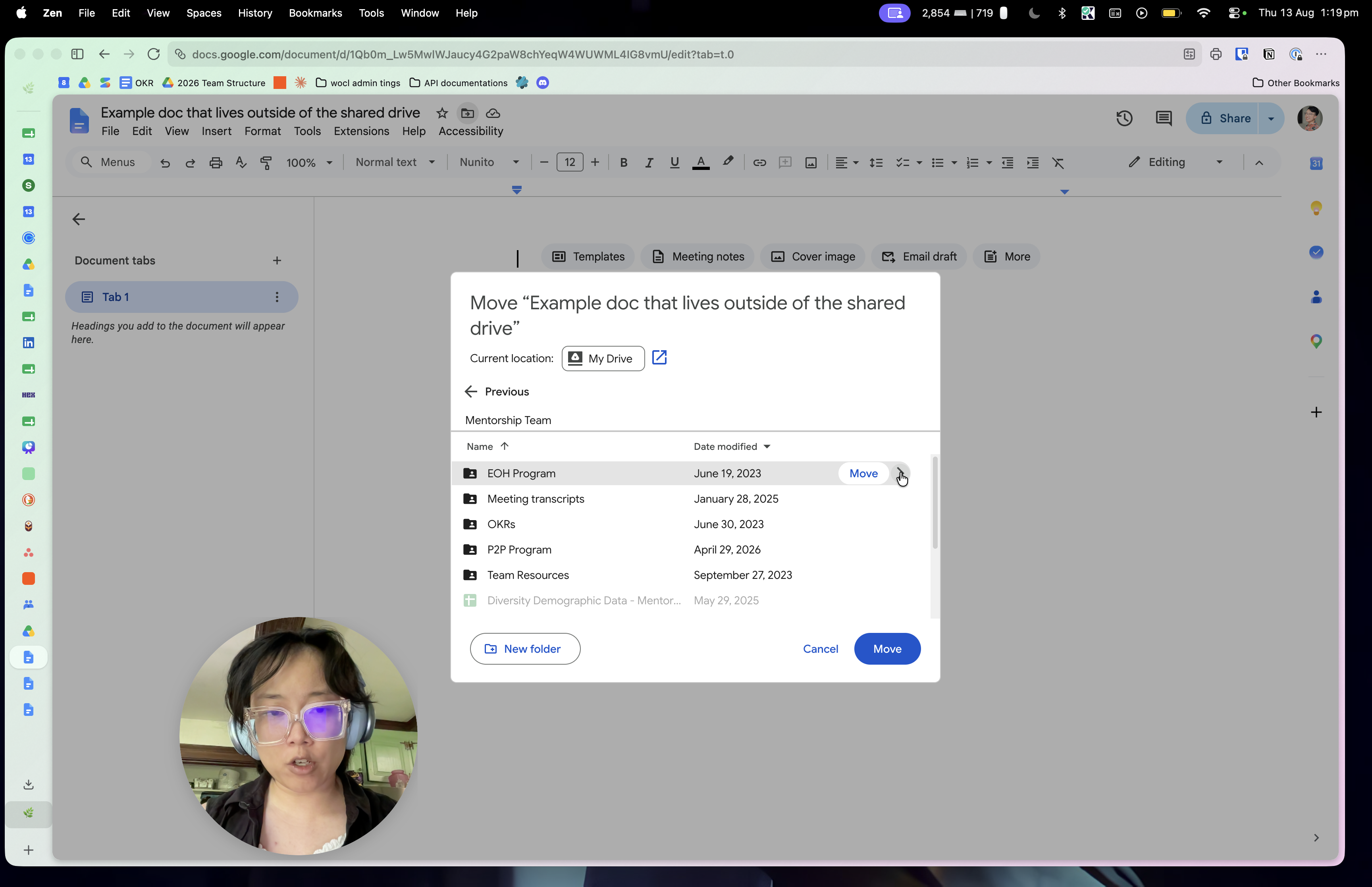 Step #15: Select the specific destination folder for your file.