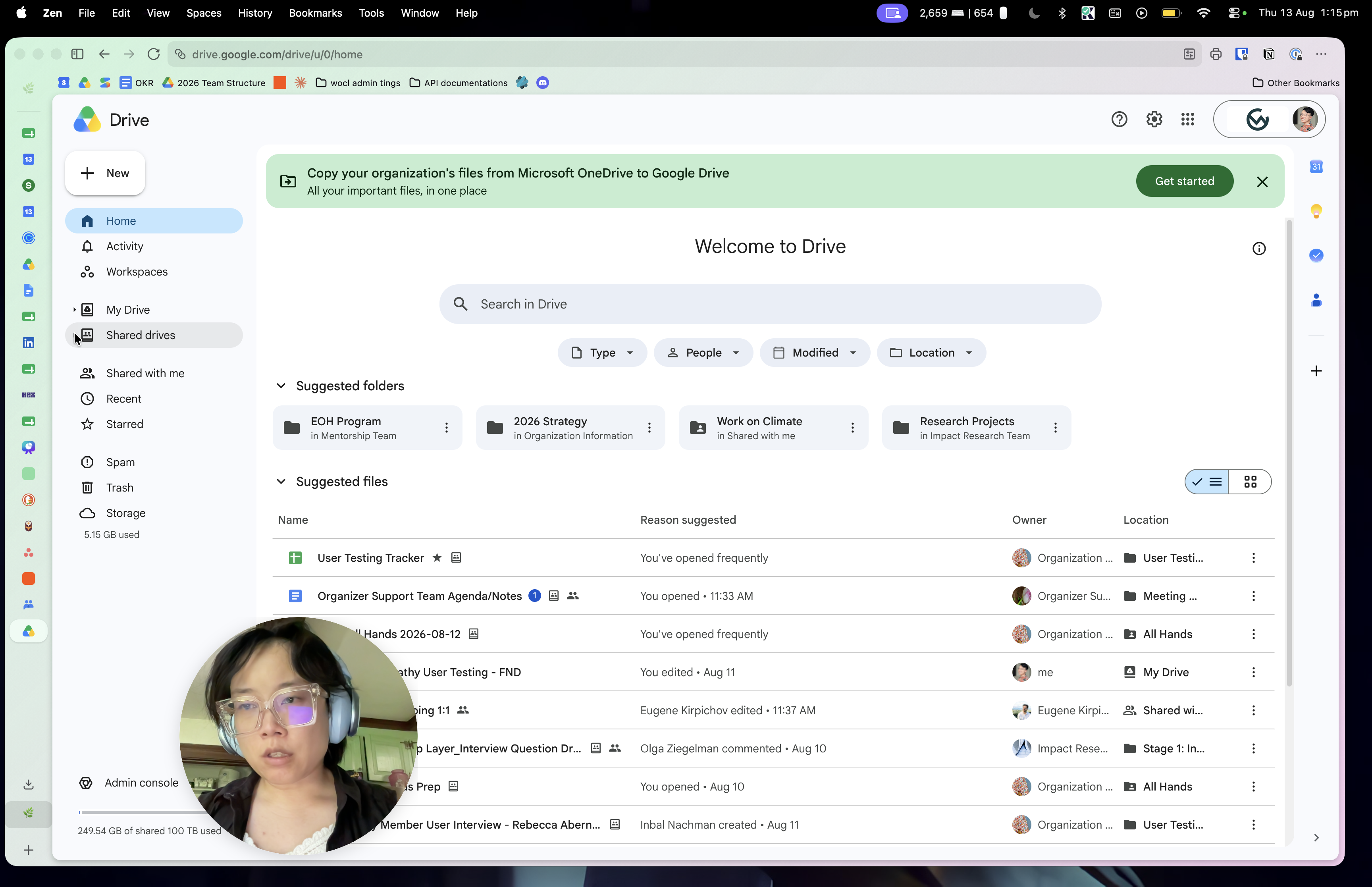 Step #1: Click Shared drives in the left-hand navigation sidebar of Google Drive.