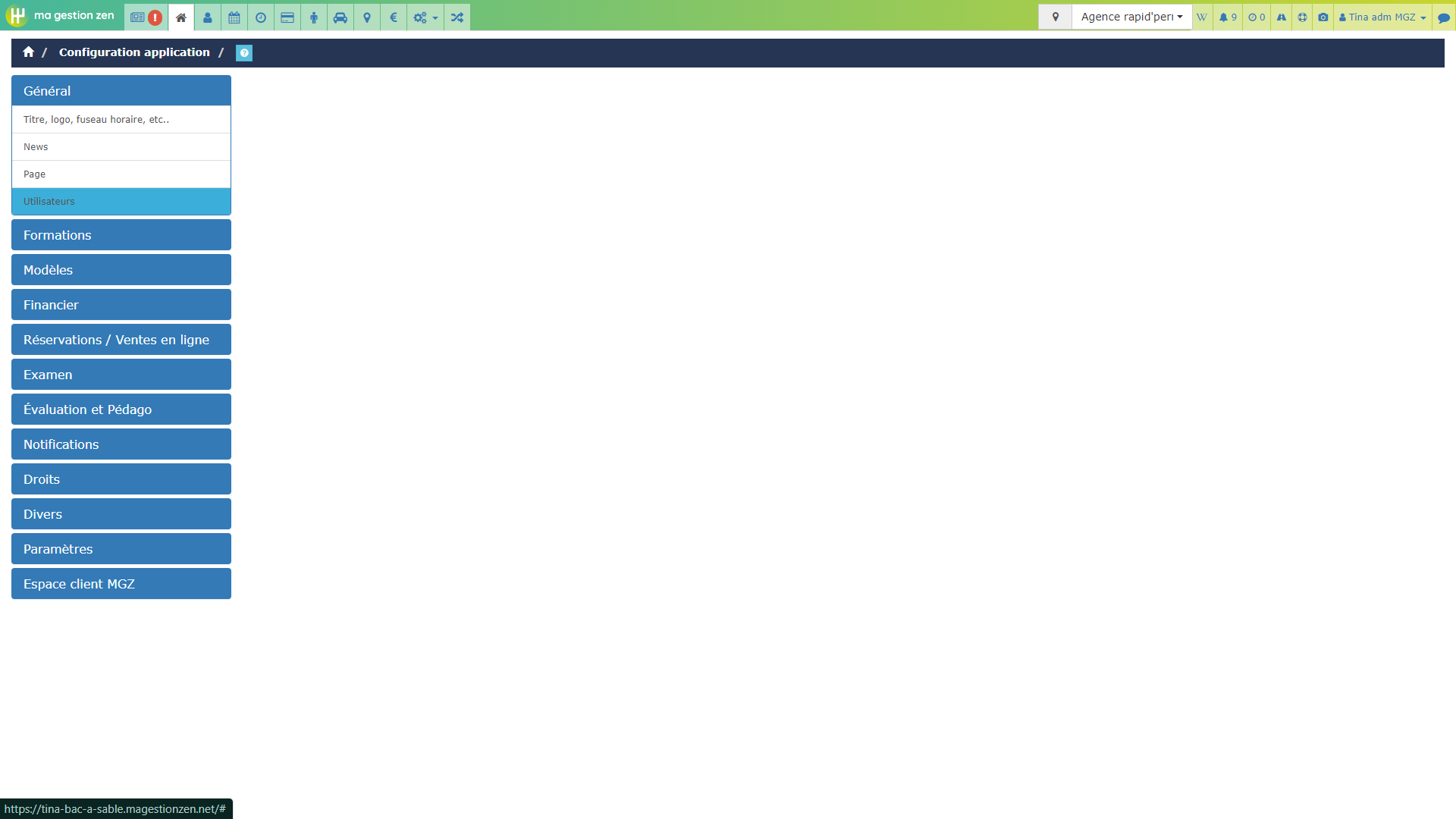 Step #10: Cliquez sur "Utilisateurs"
