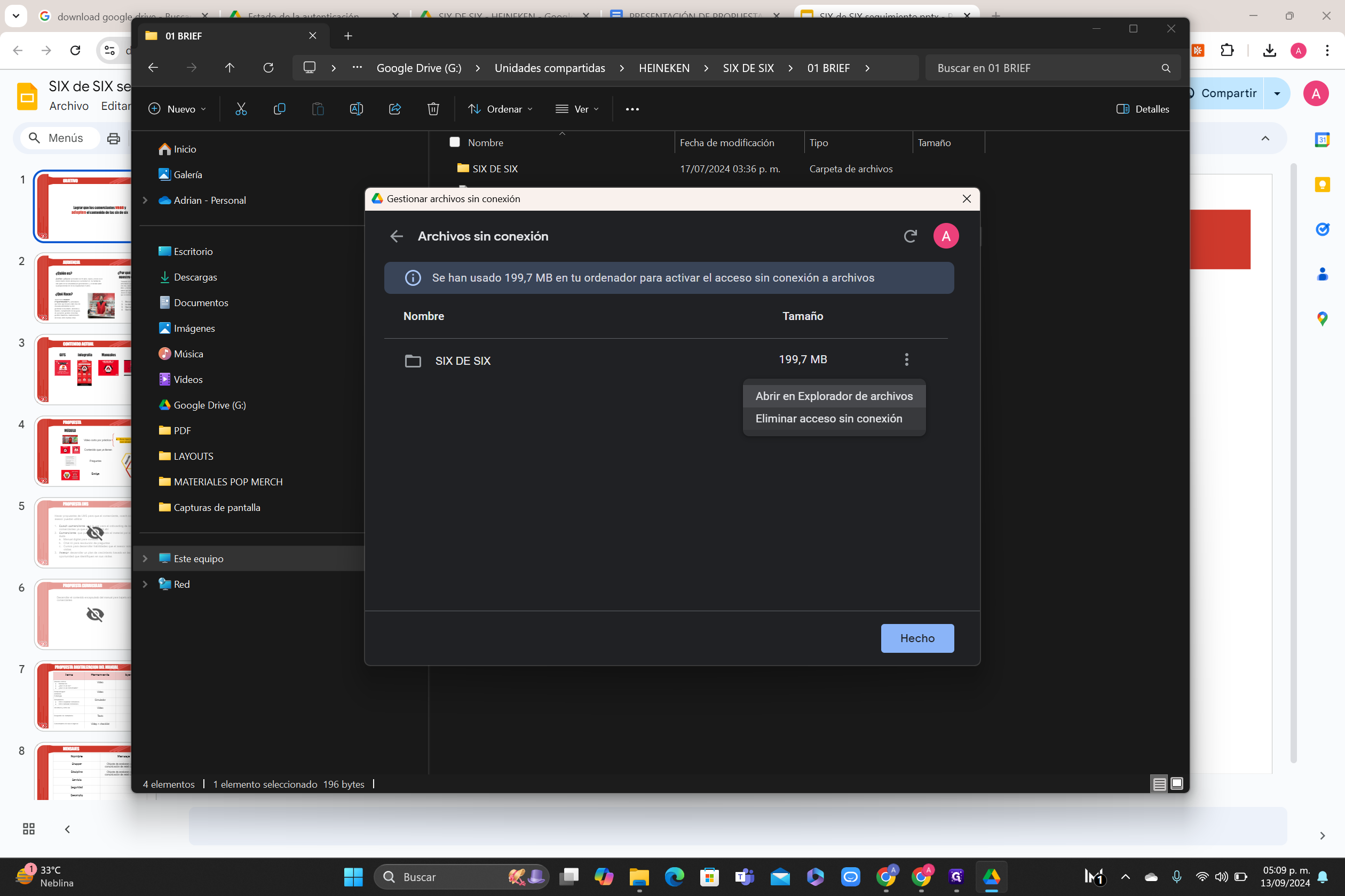 Step #31: Hagan clic en "Eliminar acceso sin conexión"
