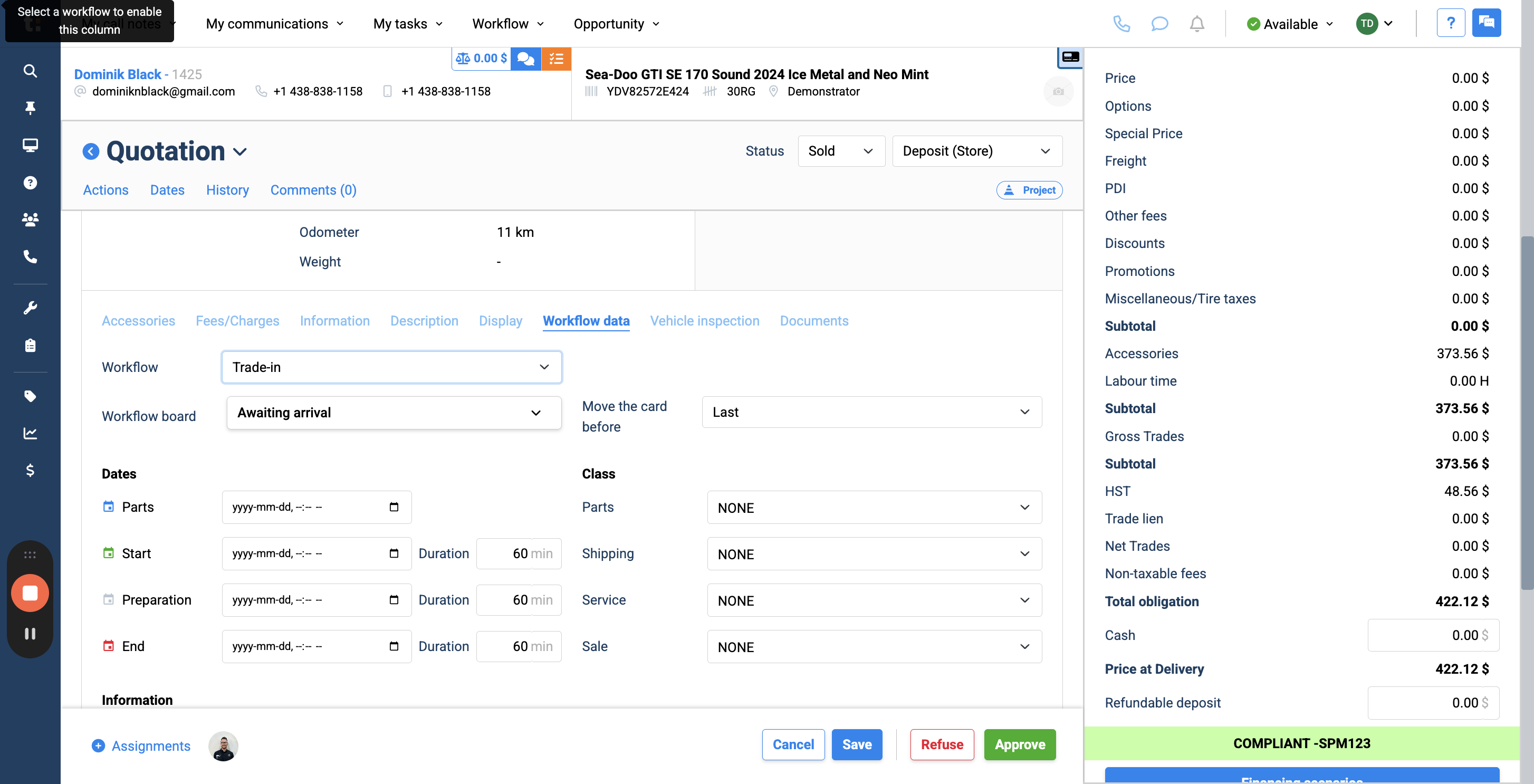 Step #7: By default, the column it selects is... The defaulted column is the first column in the workflow.