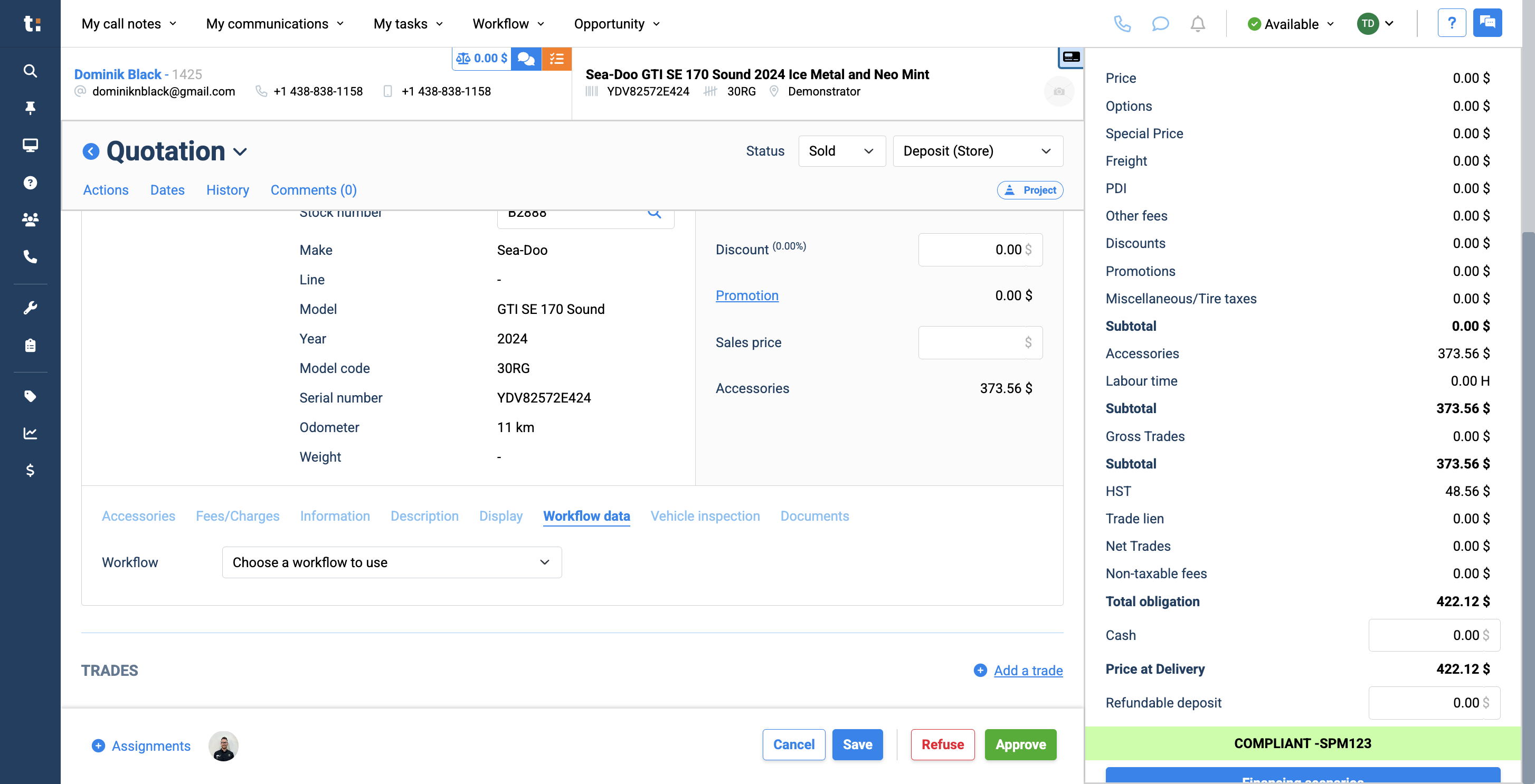 Step #6: The first step is to choose the workflow where you want to move your card.