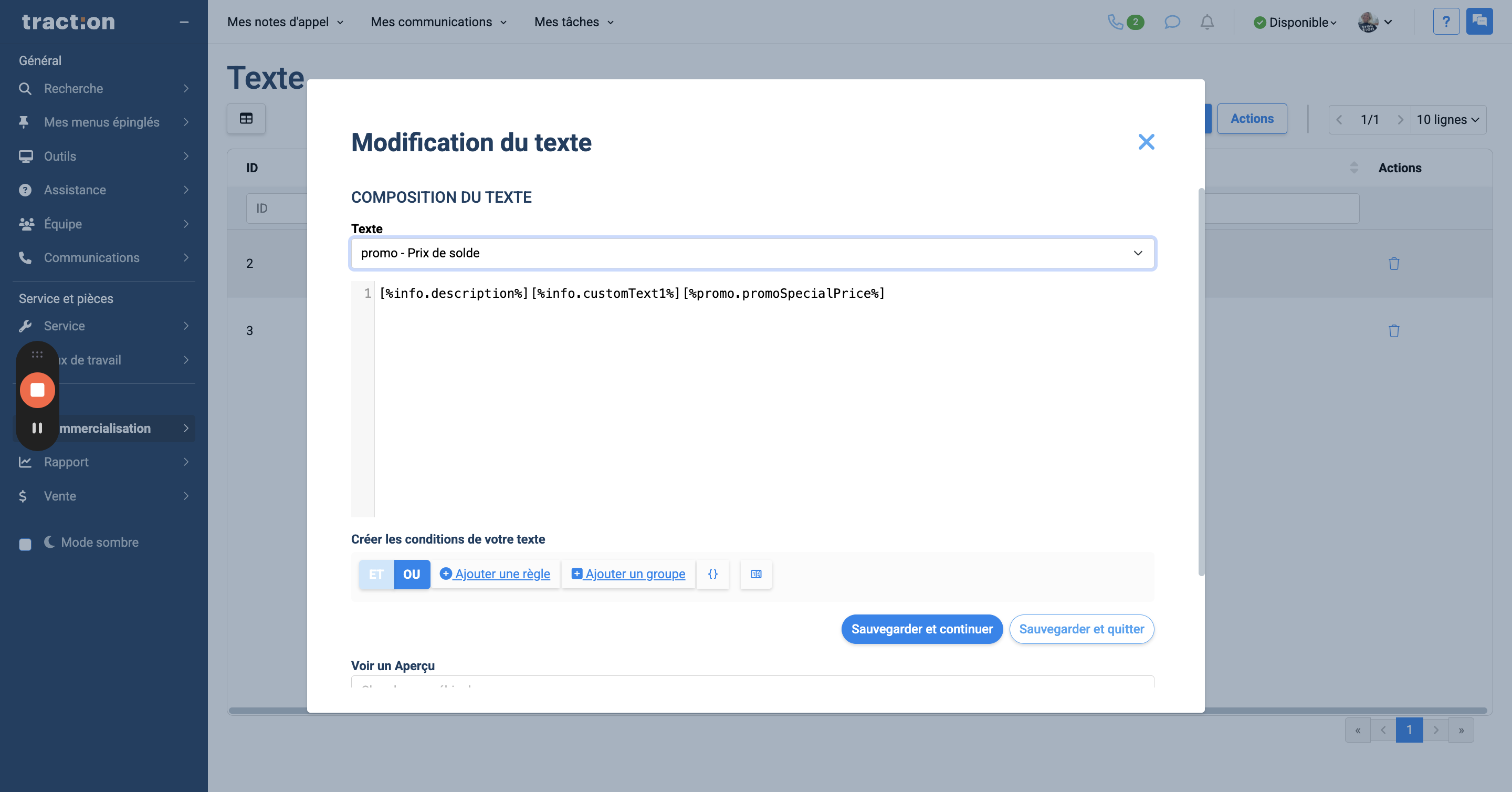 Step #11: Un coup votre texte composé, sauvegarder et quitter