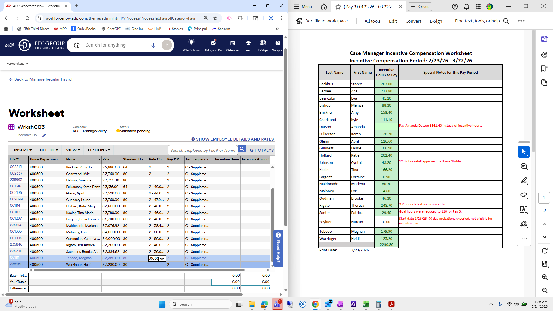 Step #233: Double-click on "2-50.0 ... 2 2-40.0 ... 2 2-36.0 ... 2 .000d✓"