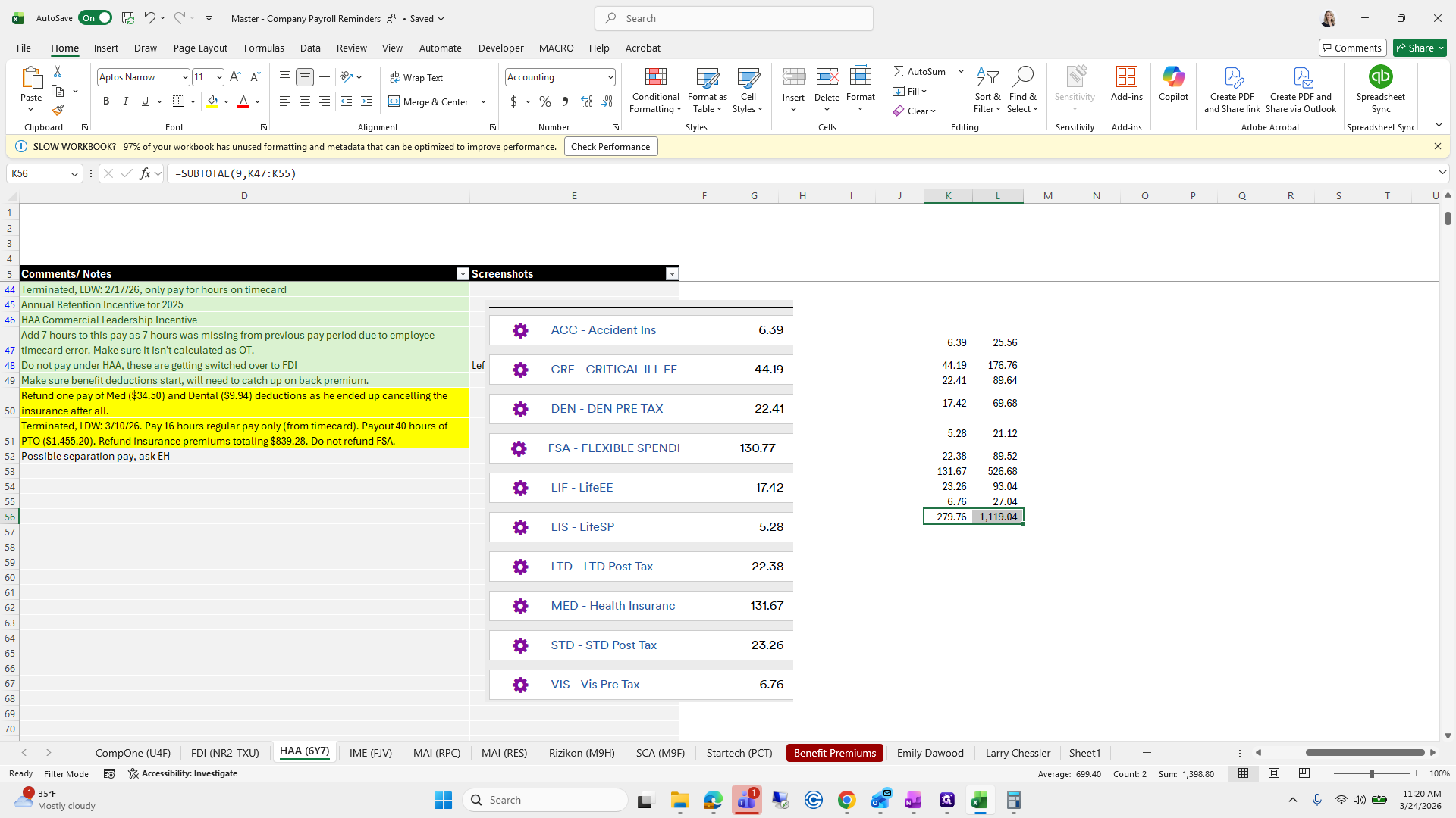 Step #112: Click on "1,119.04"