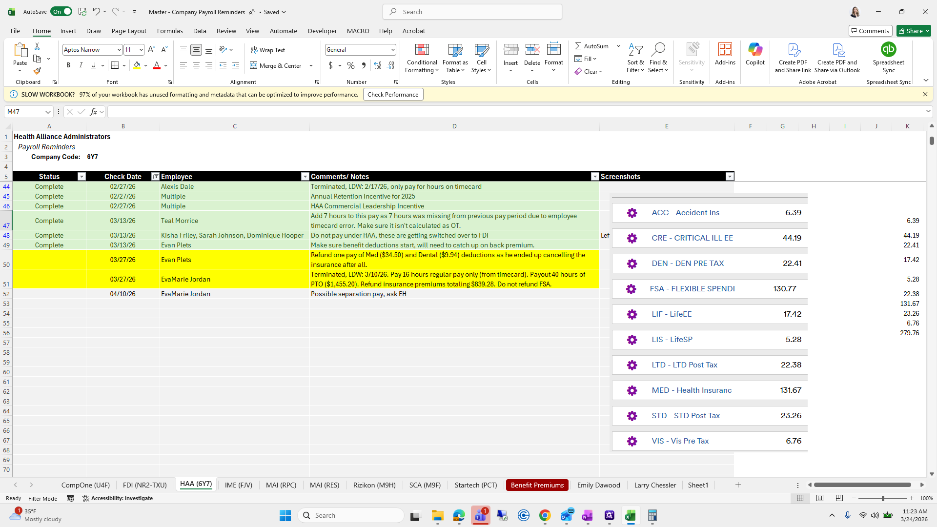 Step #150: Drag "DEN - DEN PRE TAX"