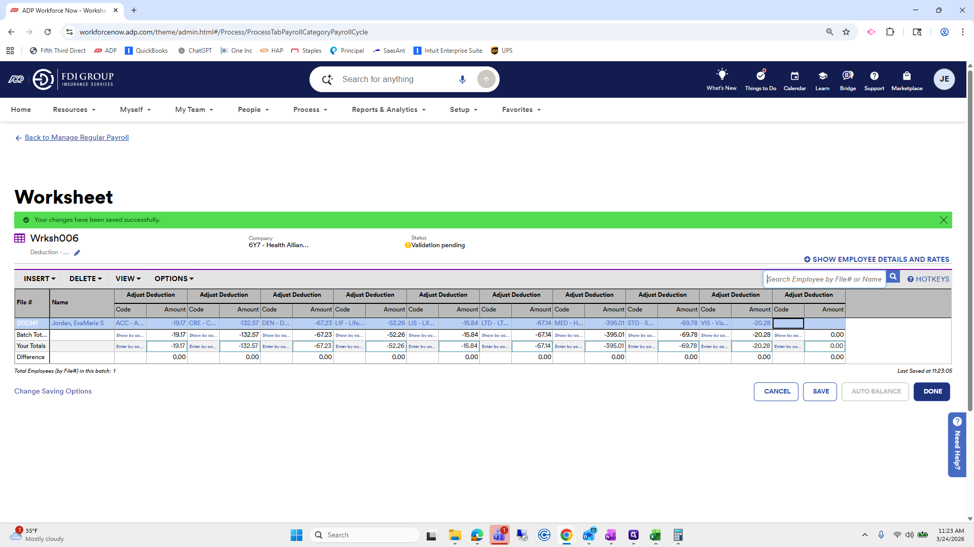 Step #146: Double-click on "DONE"