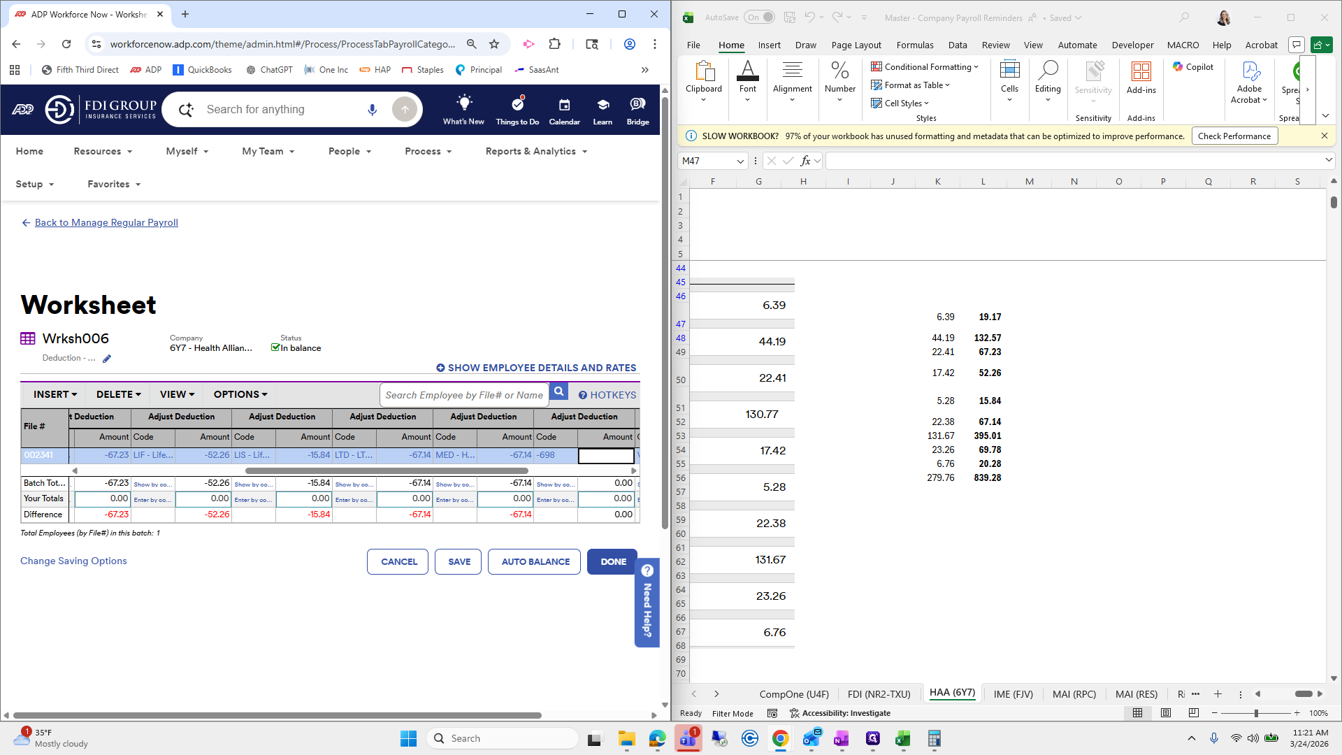 Step #127: Click on "-67.14 -698"