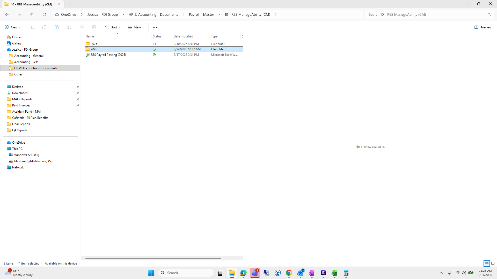 Step #162: Double-click on "RES Payroll Posting ( 2026 )"