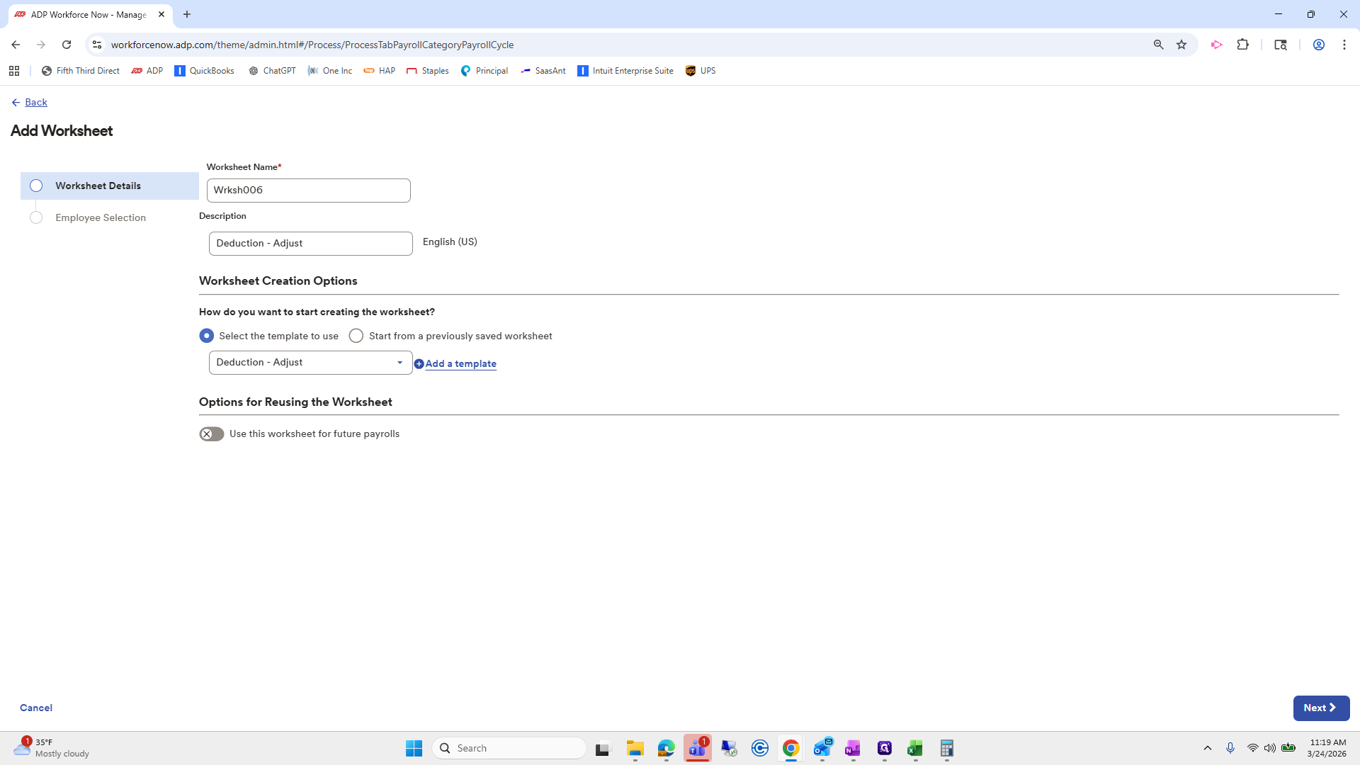 Step #69: Click on "Next >"