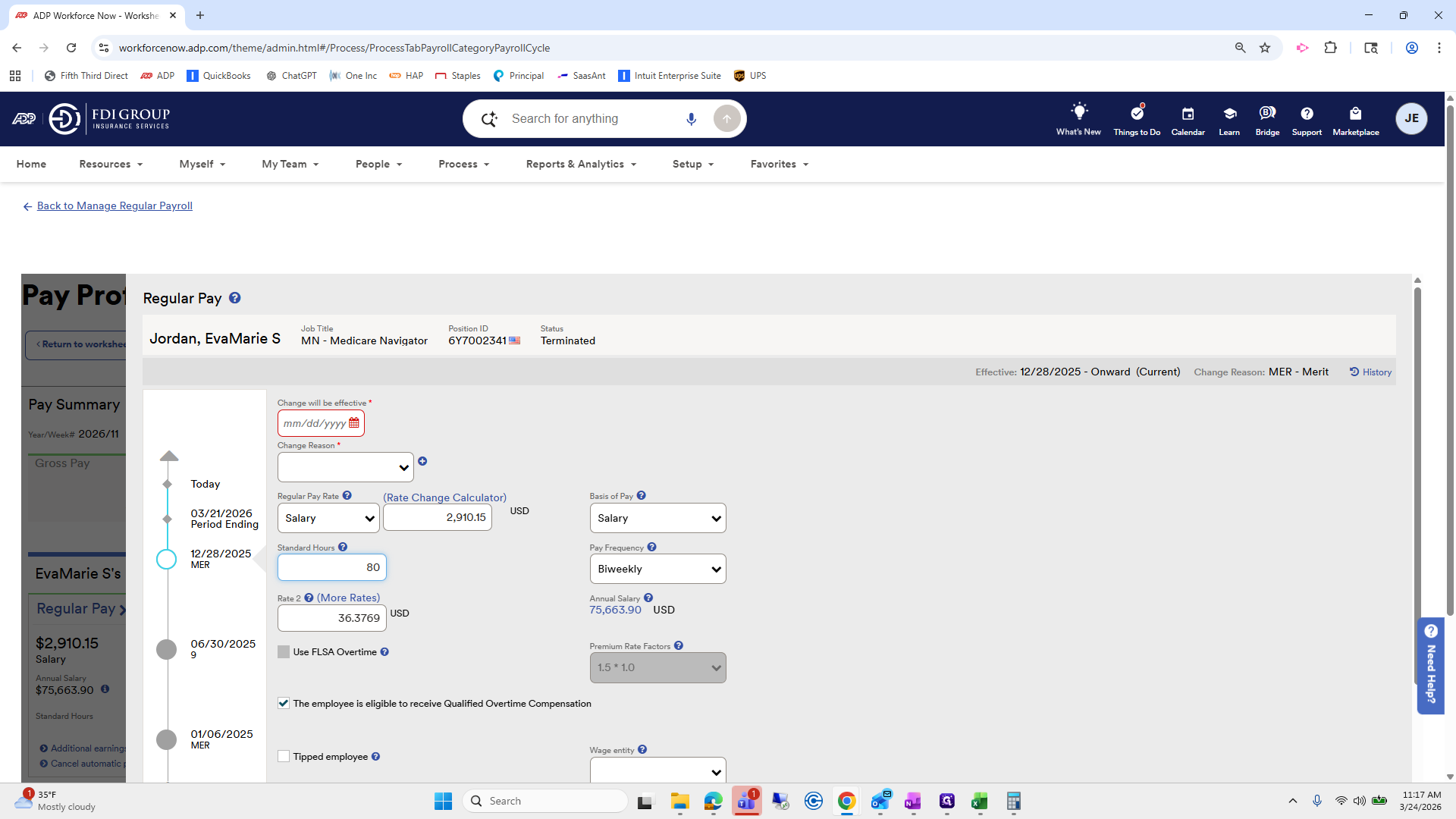 Step #28: Click on "Biweekly"