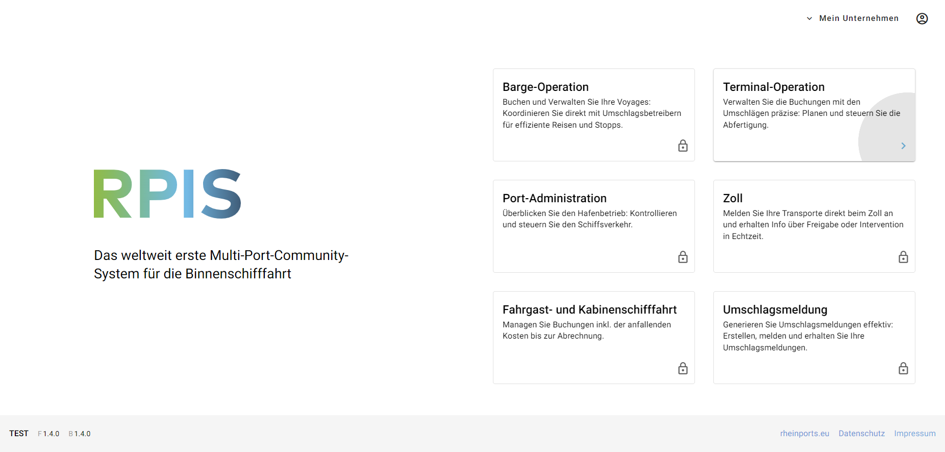 Step #1: Gehen Sie in den Bereich "Terminal - Operation"