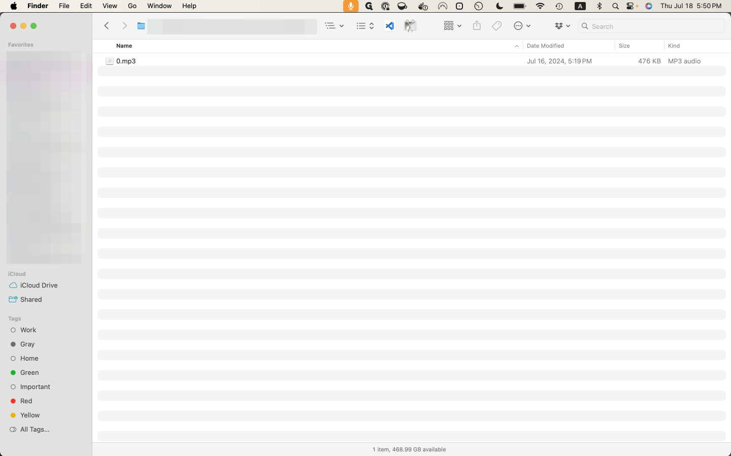 Step #10: Your file will be inside: "0.mp3"