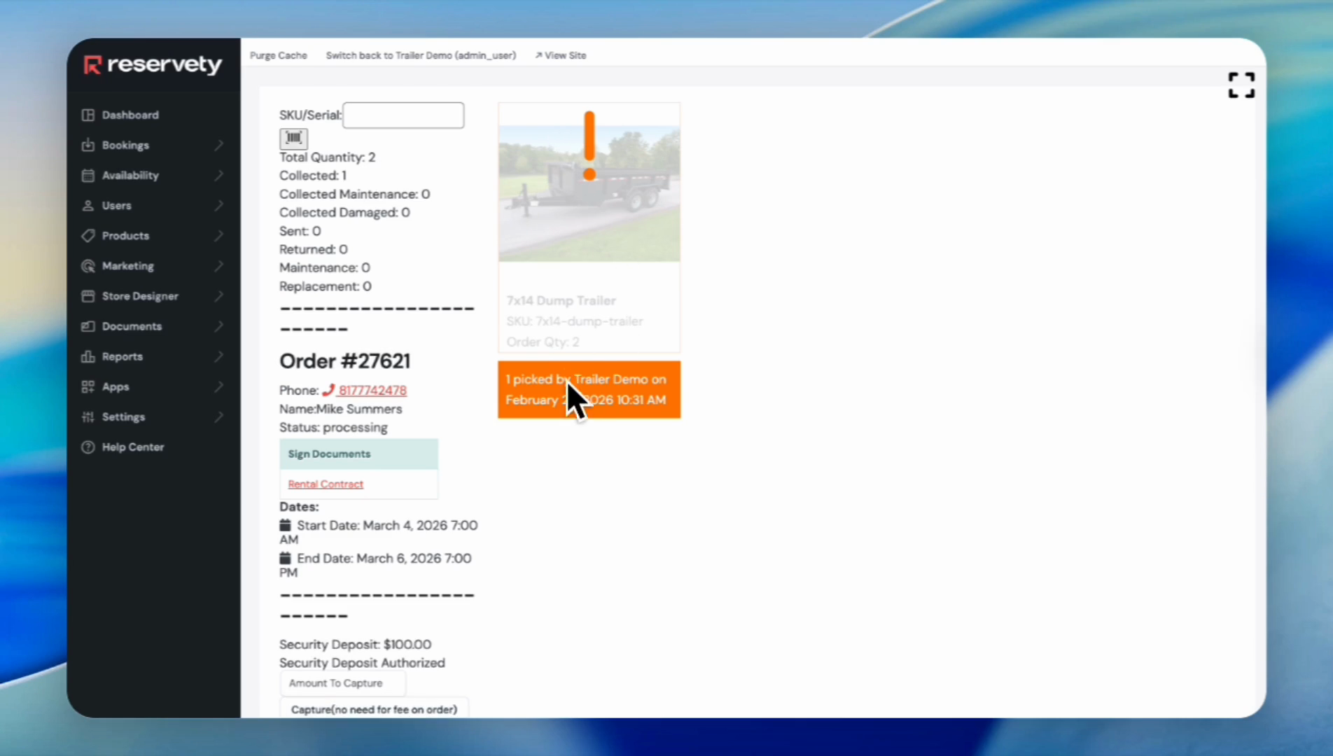 Step #19: Click on the trailer image to edit the quantity.