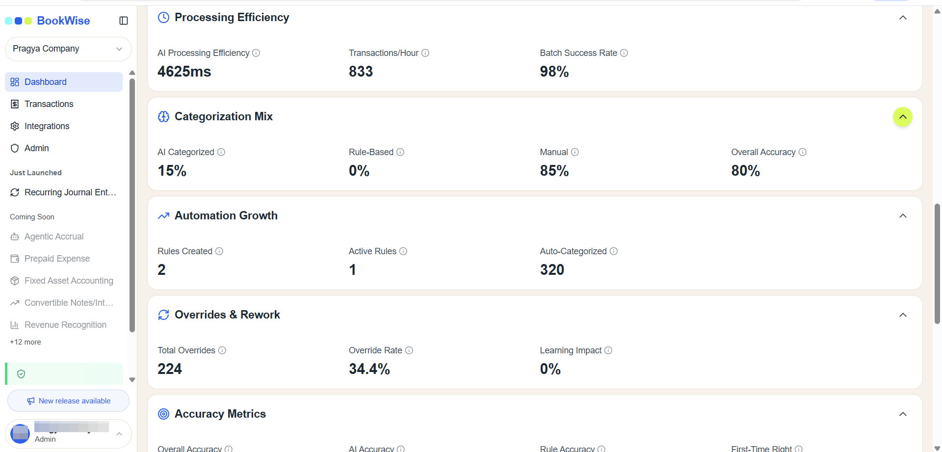 Step #4: The Categorization Mix section