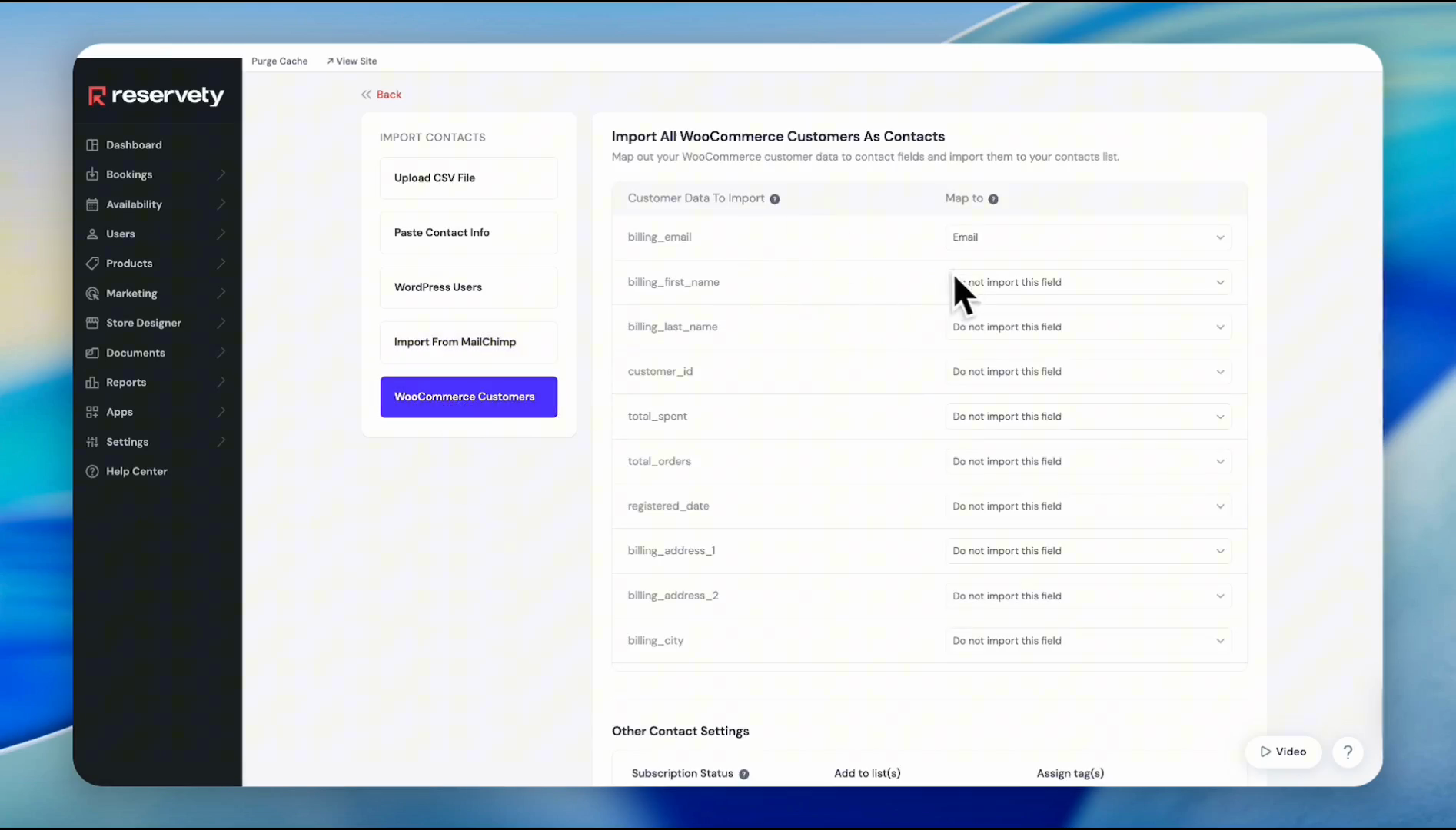 Step #6: Select Email.