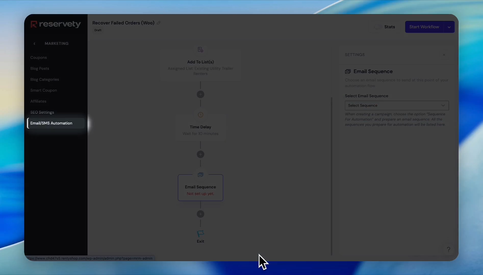 Step #15: Return to the side menu and click Email/SMS Automation.