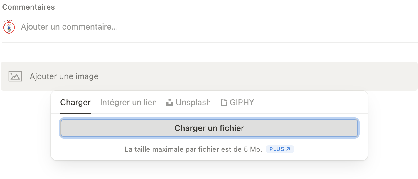 Step #14: Cliquez sur "Charger un fichier" et ajoutez votre image