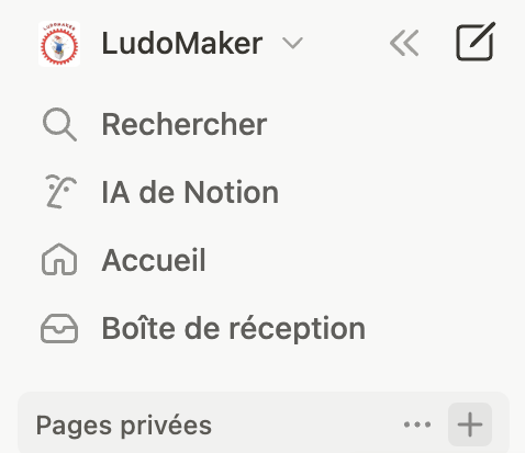 Step #1: Cliquez sur "+" en haut à gauche de notion