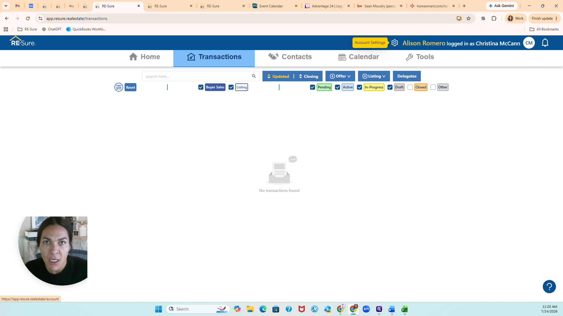 Step #6: Click the Gear icon in the top navigation to open your account settings.
