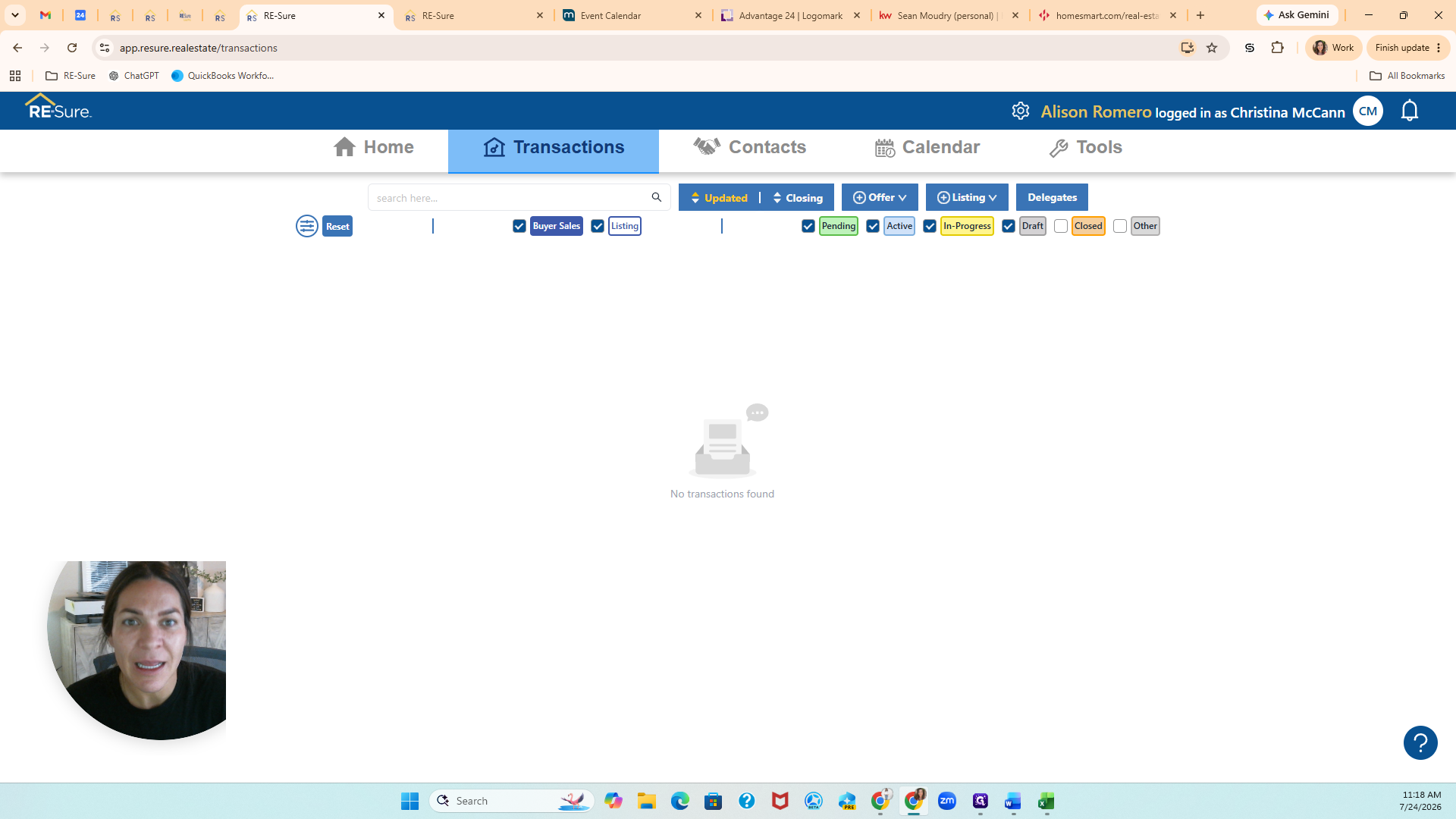 Step #2: Click the Delegates button on the right side of the screen.