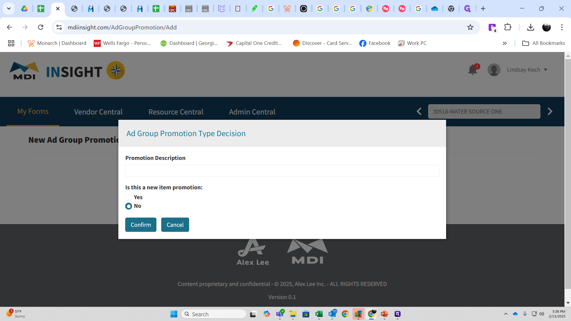 Step #16: Fill out the popup