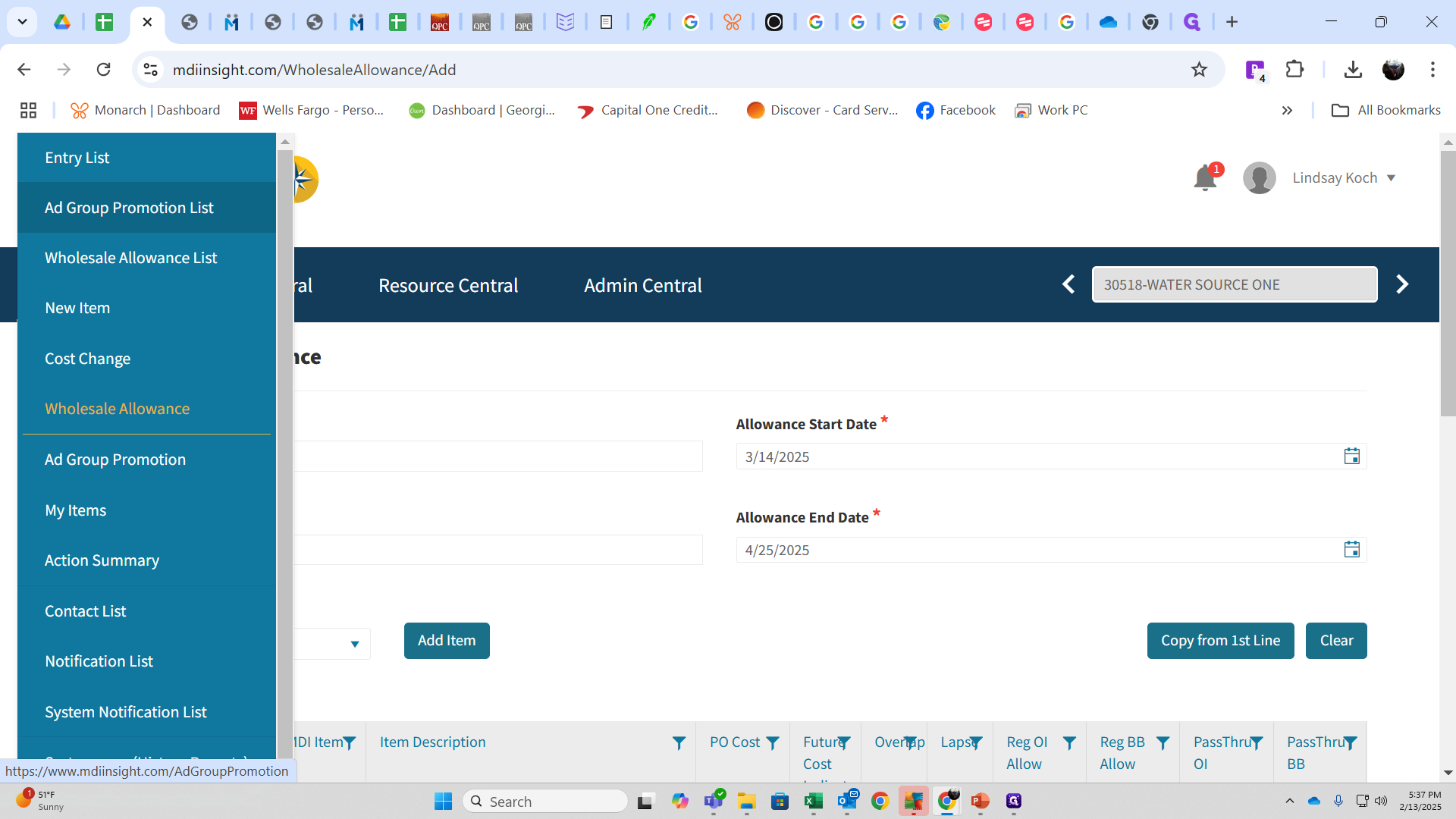 Step #14: Create Ad Group Promotion- "Ad Group Promotion List"