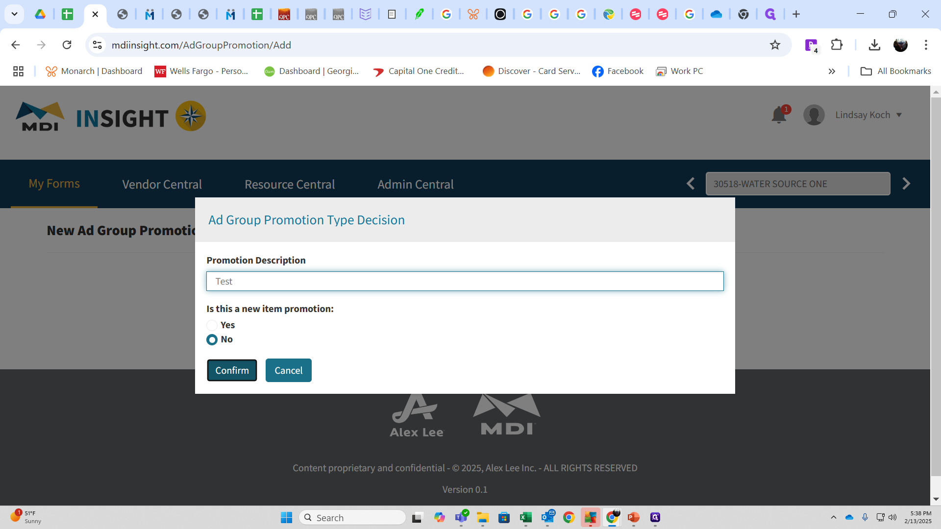 Step #17: Click on "Confirm"