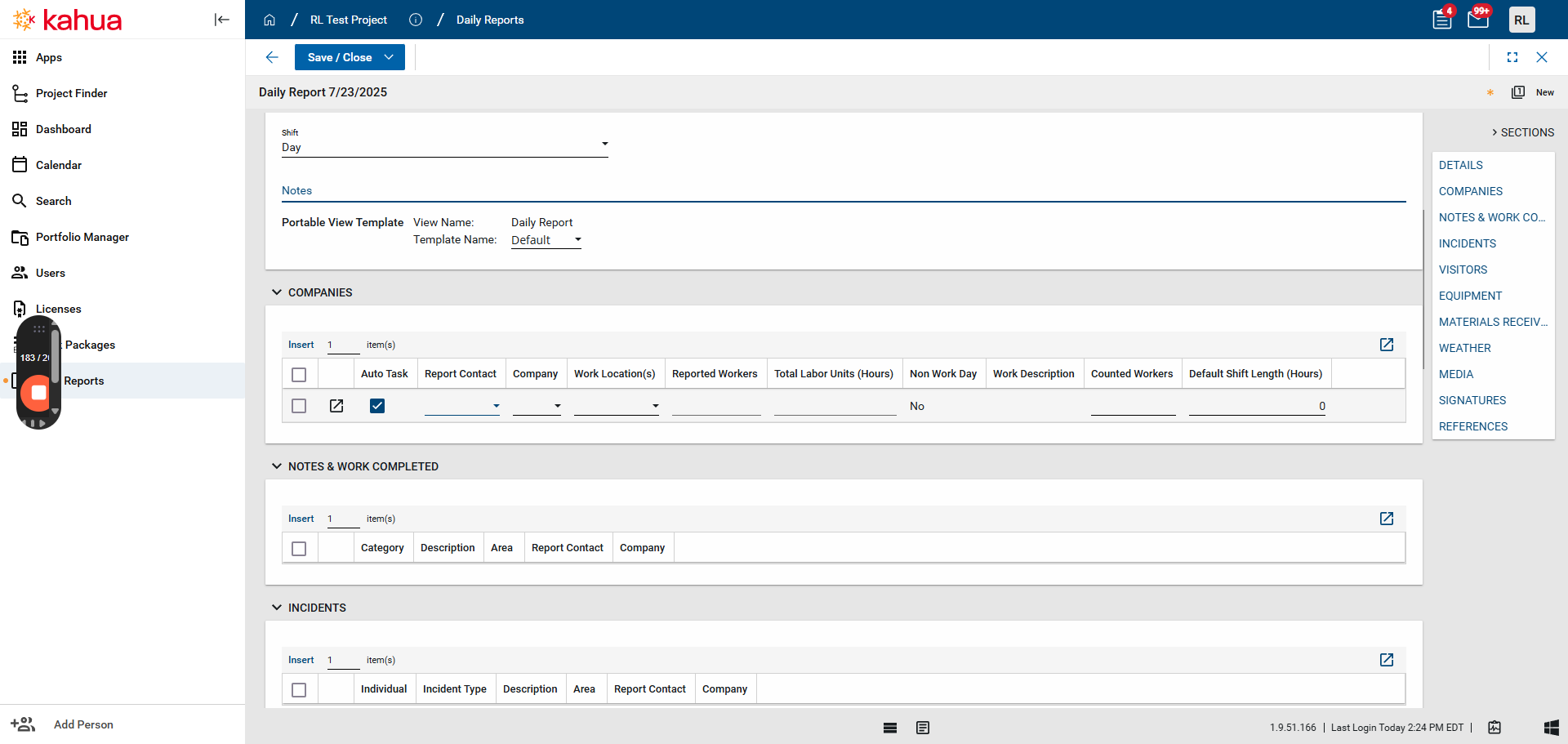Step #11: Click on the field below Report Contact and select the relevant user